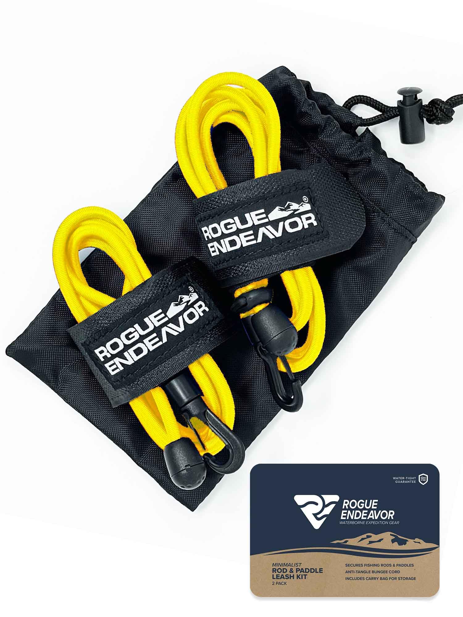 **Rogue Endeavor® Kayak Fishing & Paddle Boarding Rod Leash & Paddle Leash Kit – 48