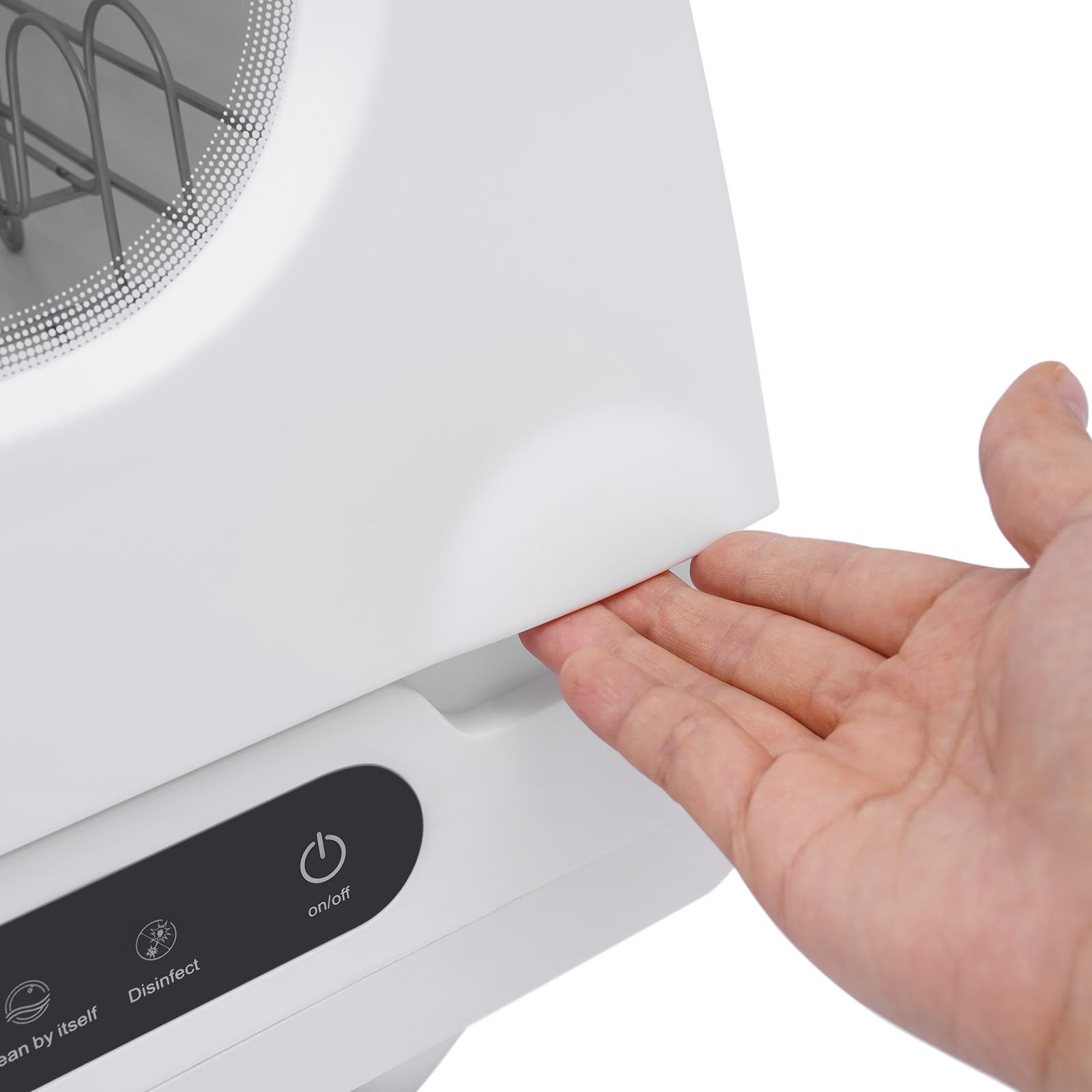 Portable Countertop Dishwasher - Compact Mini Dishwasher with 5 Wash Programs, Air-Dry Function & Water Hose - 1200W Energy Efficient for Small Apartments, RVs, Dorms & Tiny Homes - Perfect for Kitchenettes, Campers & Studio Living Spaces