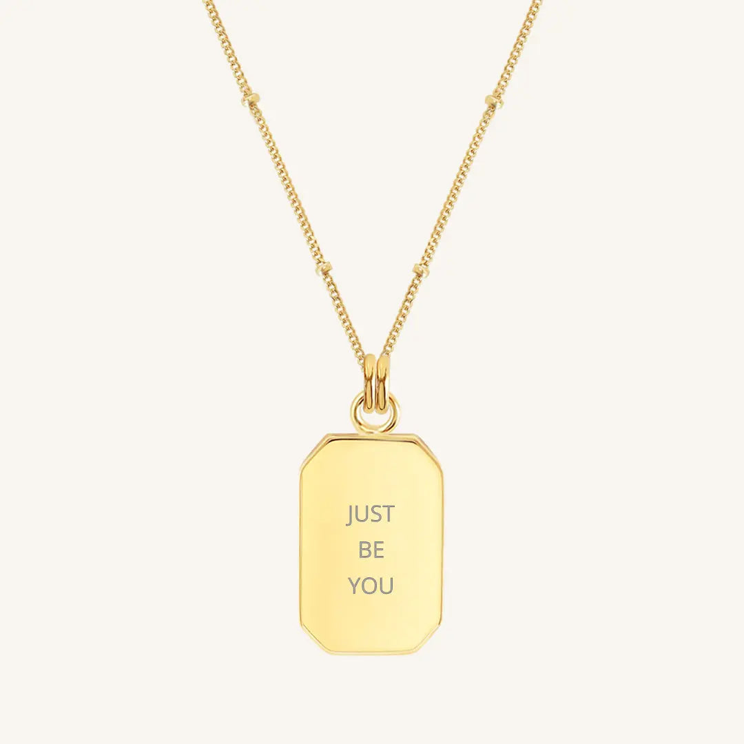 Etch Empower Necklace - Personalized Inspirational Jewelry for Women, Motivational Gift for Her - Perfect for Daily Wear, Special Occasions & Self-Empowerment