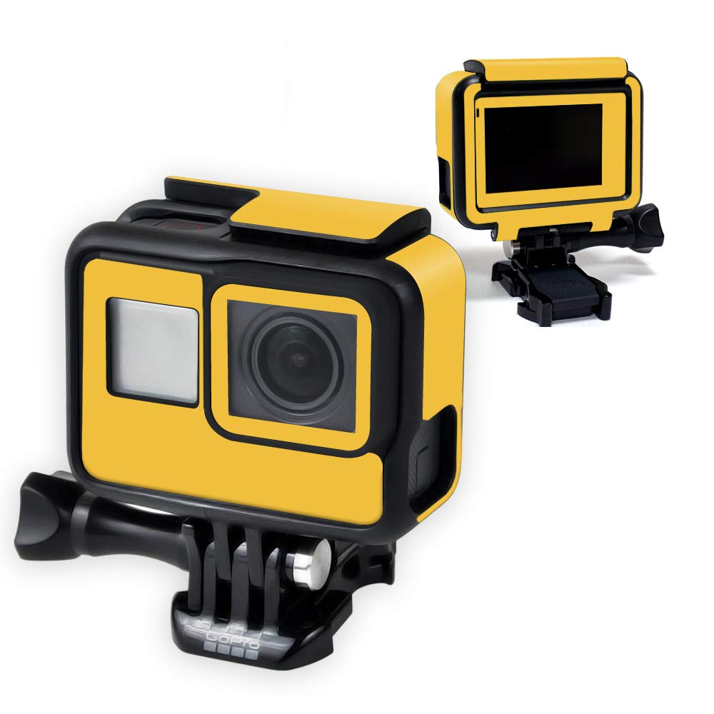 MightySkins Protective Vinyl Decal Wrap Cover for GoPro Hero 7 Black - Solid Marigold | Durable, Customizable Skin | Easy to Apply & Remove | Made in USA | Perfect for Outdoor Adventures, Travel & Action Sports