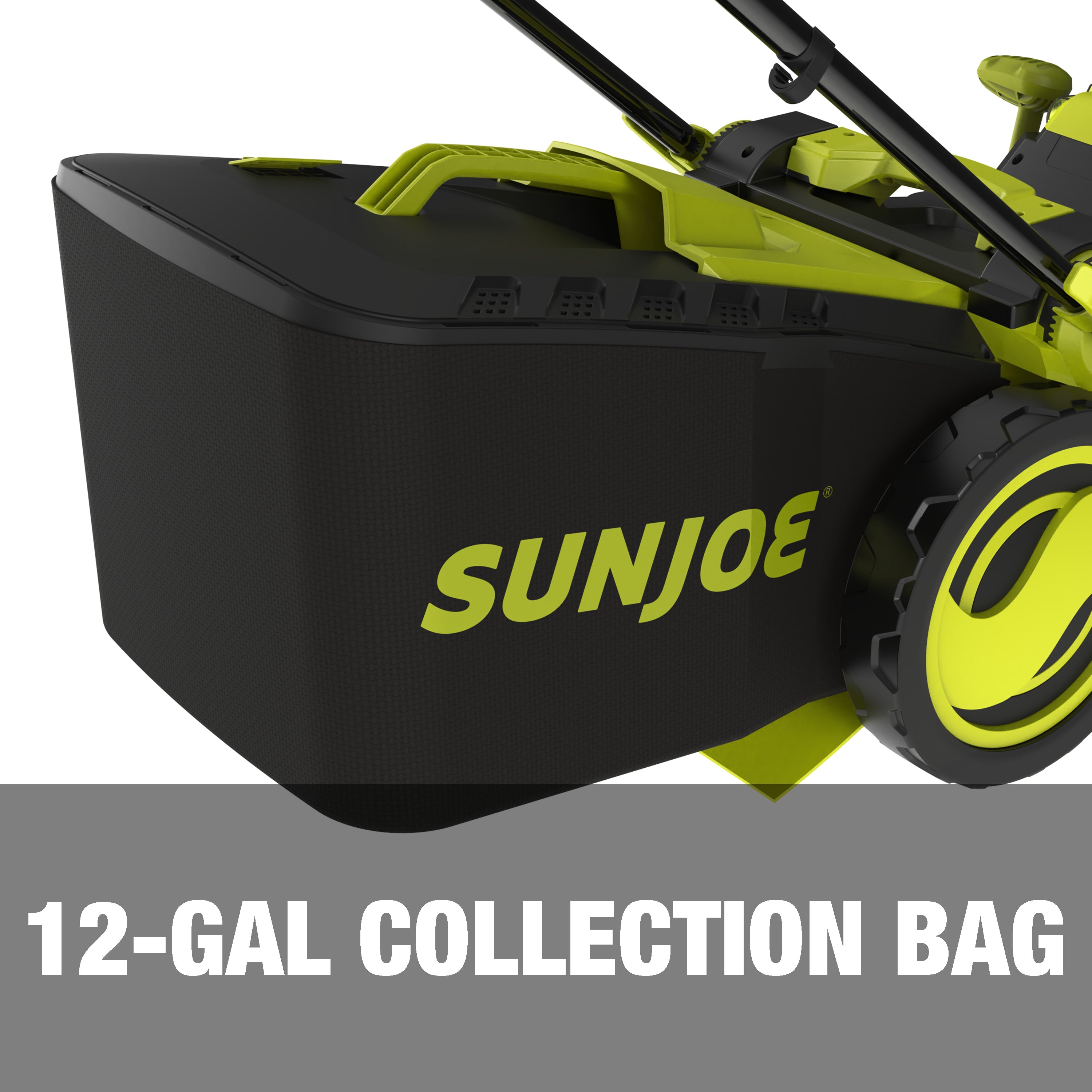 Sun Joe 24V X2 16LM 48V Cordless Brushless Lawn Mower Kit - 16 Inch Cutting Width, 12 Gallon Collection Bag, Comfort Grip Handle, 6-Position Height Adjustment - Includes 2 x 4.0Ah Batteries & Charger - Perfect for Small to Medium Yards, Residential Lawn Care & Eco-Friendly Landscaping