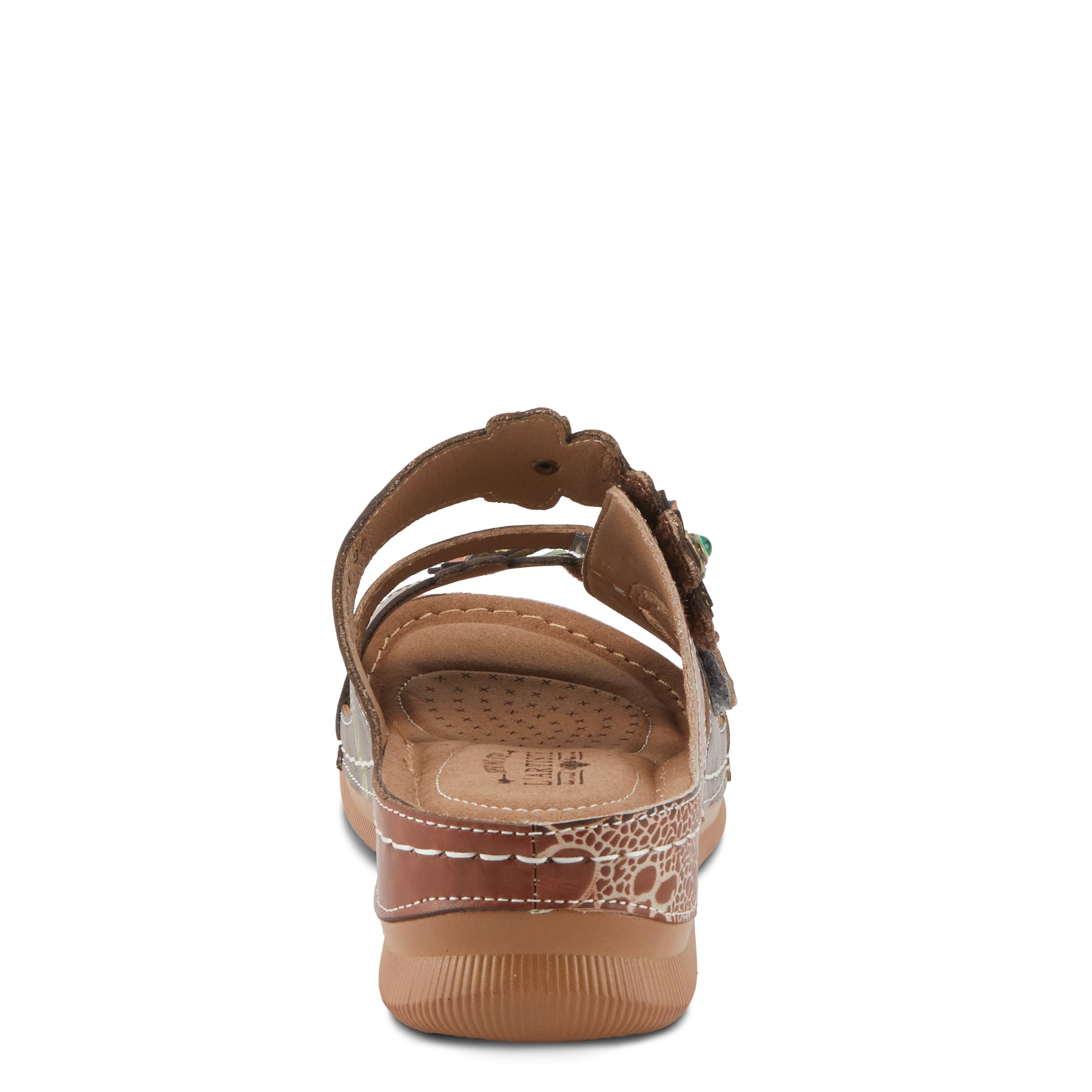 Spring Step L'Artiste Women's BRASH Hand-Painted Leather Sandals - Fashionable & Comfortable Summer Sandals for Beach, Vacation and Casual Outings