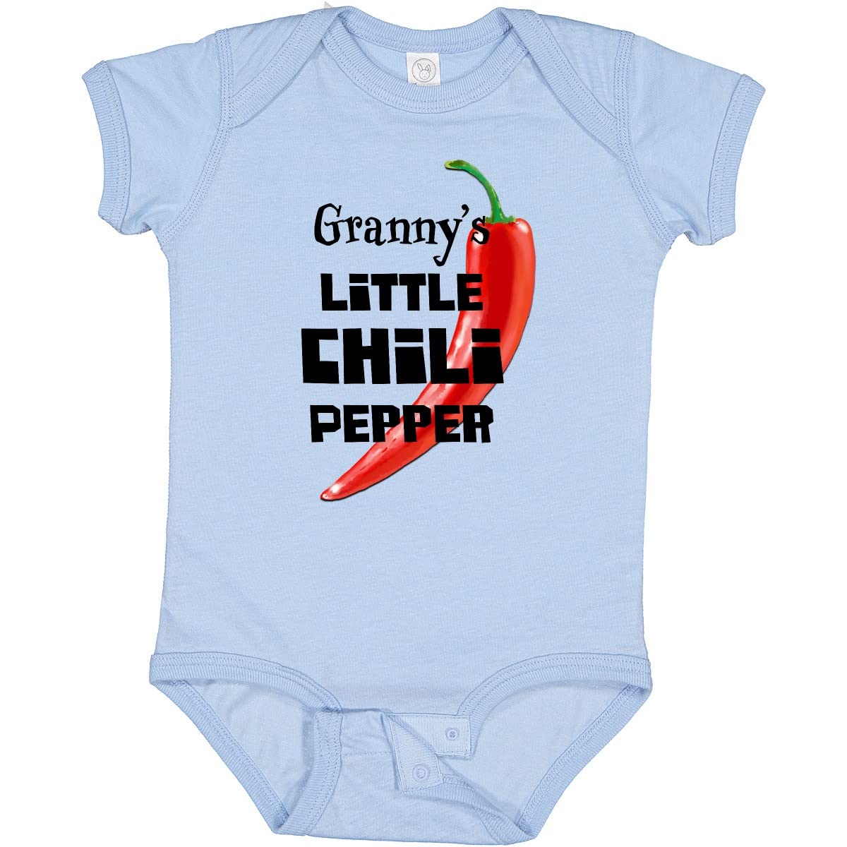Inktastic Granny's Little Chili Pepper Baby Bodysuit - Cute Infant Onesie for Boys & Girls - Perfect for Family Photos, Holidays & Everyday Play