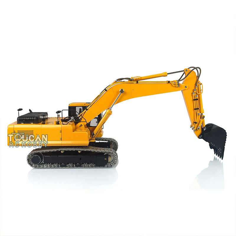 1/14 LESU PC360 Metal Excavator Truck Tracks Kit with Sprocket, ESC Motor & Metal Cabin - Heavy Duty Grab Grapple Bucket for RC Construction Vehicles - Perfect for RC Model Building, Construction Simulation & Collectors