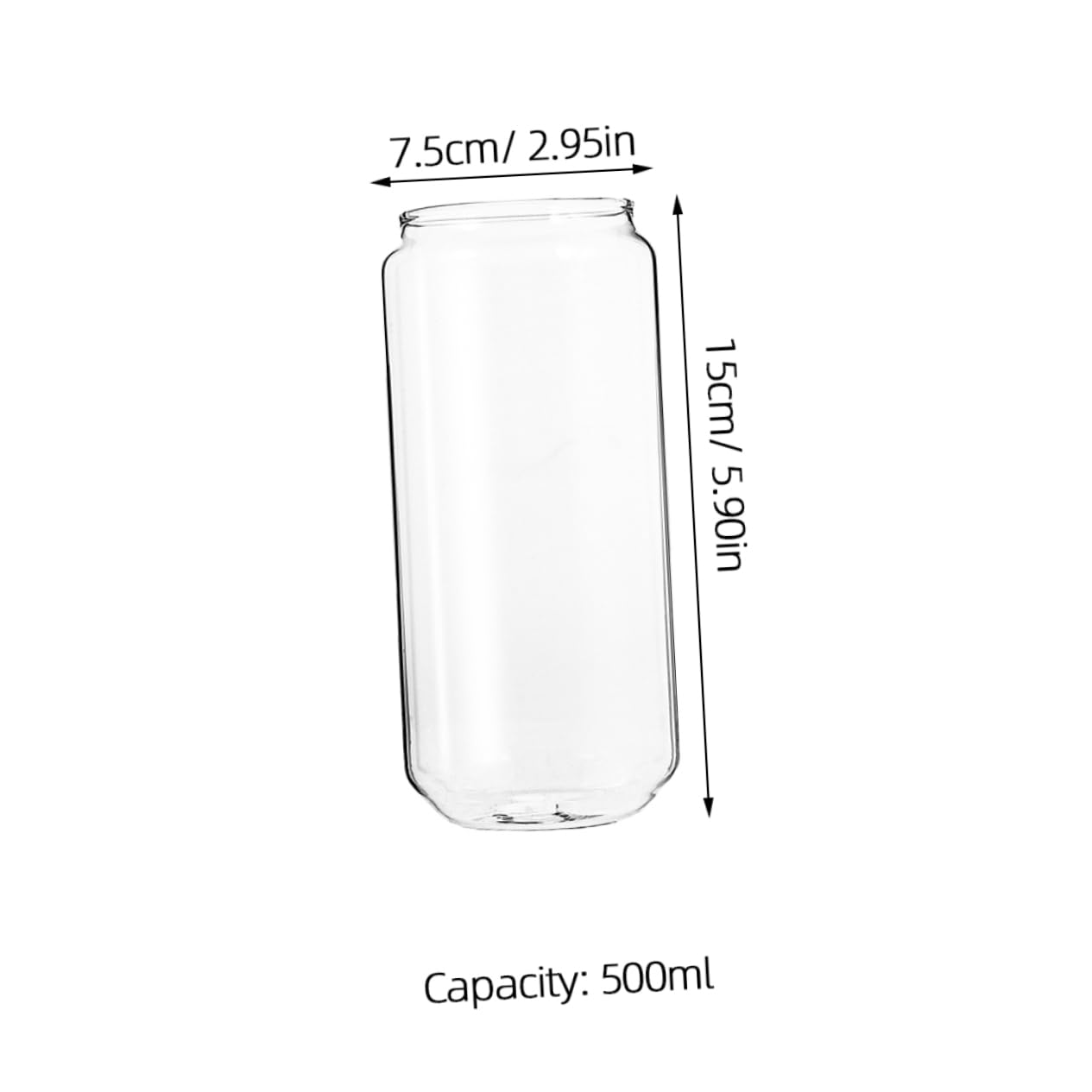 **Hemoton 16oz Mason Jars with Wooden Lids - Set of 2 Clear Glass Drinking Cups for Iced Coffee, Smoothies, Cocktails & Wine | Reusable Water Bottles for Home, Office & Outdoor Use**