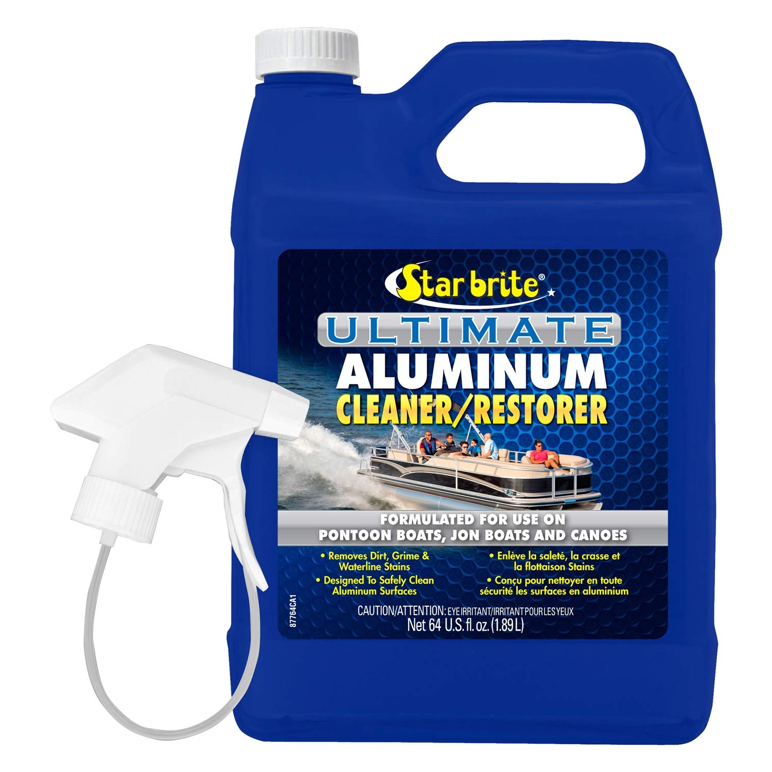 STAR BRITE ULT Aluminum Cleaner & Restorer - 64 oz (Half Gallon) - Removes Oxidation & Restores Shine - Perfect for Boats, RVs, Car Wheels & Outdoor Metal Furniture
