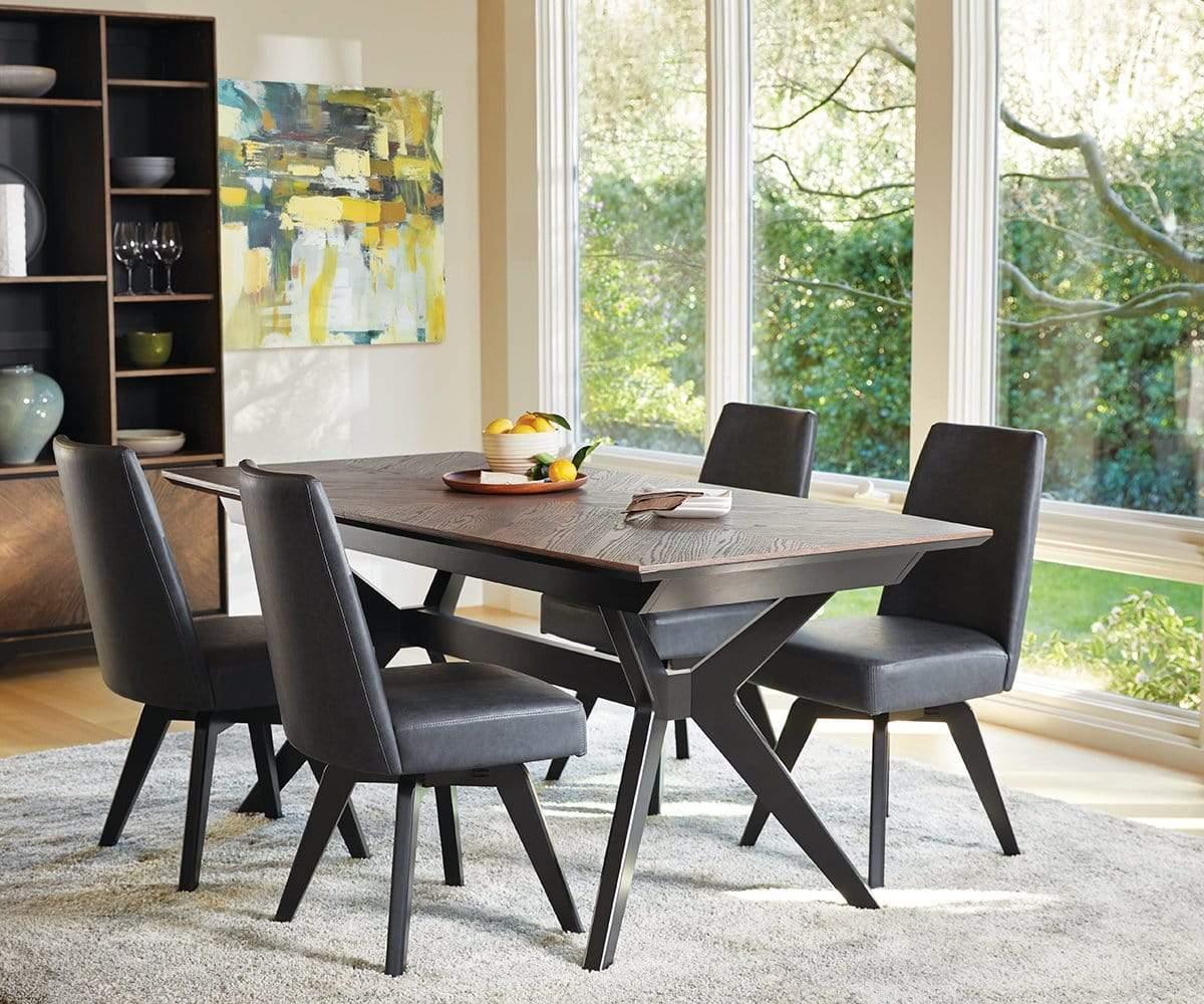 Raynor Swivel Dining Chair - 360 Degree Rotating Modern Kitchen Chair with Padded Seat - Perfect for Dining Room, Kitchen Island, and Home Office