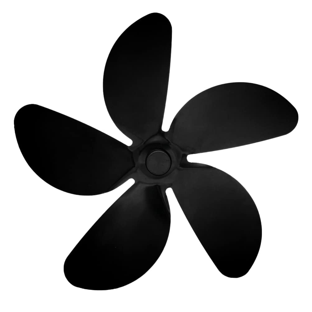ULTECHNOVO Fireplace Fan Blades - Heat Powered Stove Fan Replacement Parts for Wood Burning Stoves - Efficient Warm Air Circulation - Perfect for Home Heating, Cabin Fireplaces & Energy Saving Use