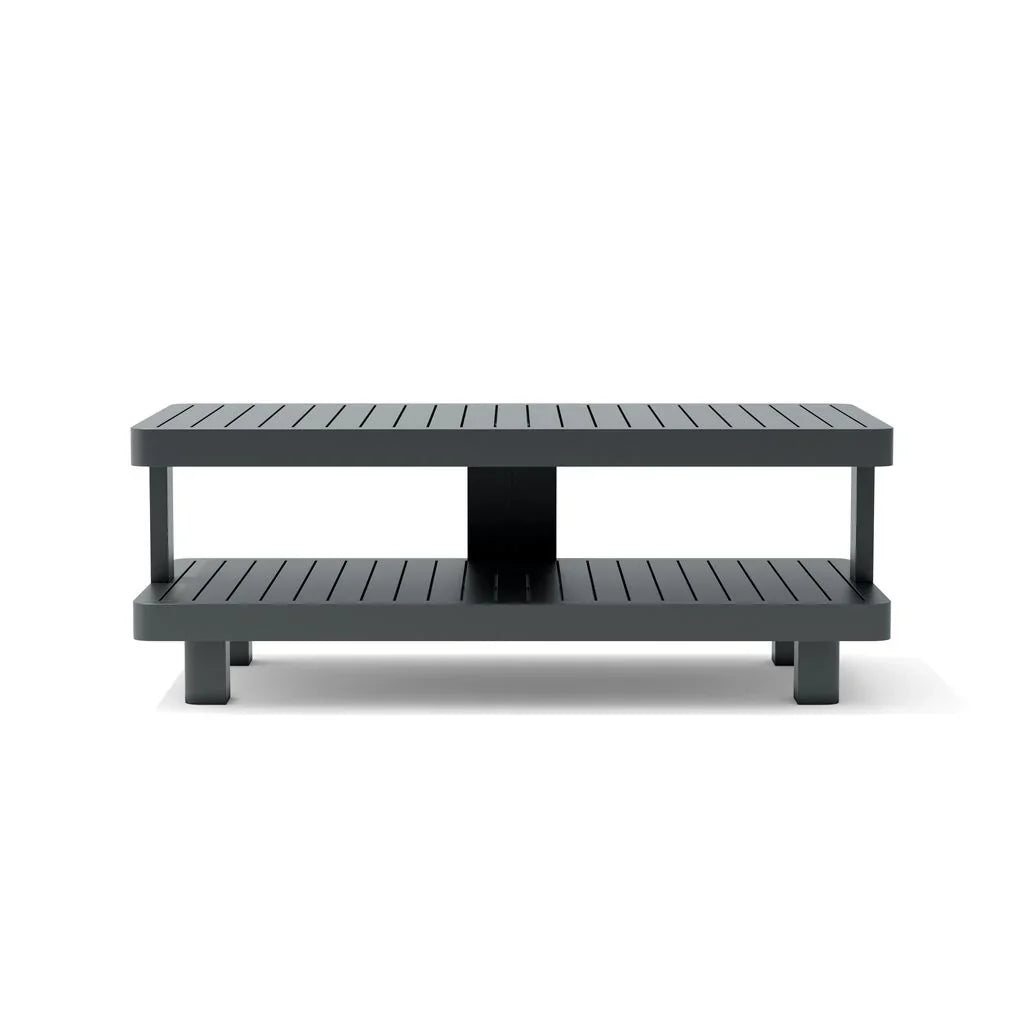 Anderson Teak Granada Aluminum Outdoor Coffee Table - Weather-Resistant Patio Furniture for Poolside, Garden & Deck Use