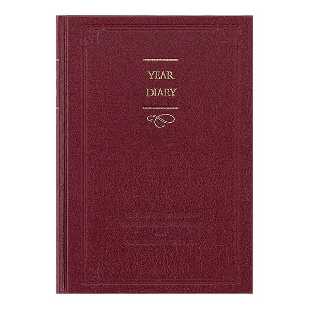 Apika D411-RD B6 Size Red Diary with 1-Year Free Date Display - Perfect for Journaling, Planning & Note-Taking in School, Office or Personal Use