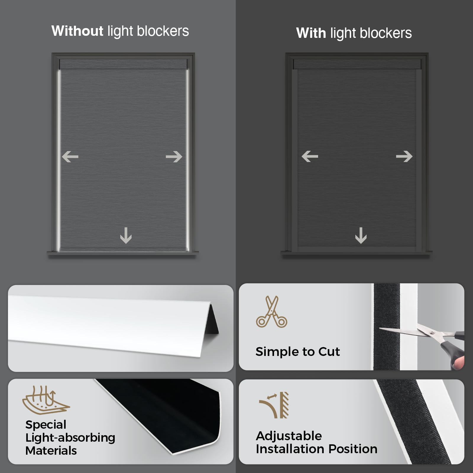 Smart Motorized Blinds with Remote Control - 100% Blackout Electric Window Shades, Alexa & Google Home Compatible, HomeKit Integration (Nature-Oatmeal) - Perfect for Bedrooms, Living Rooms & Home Offices