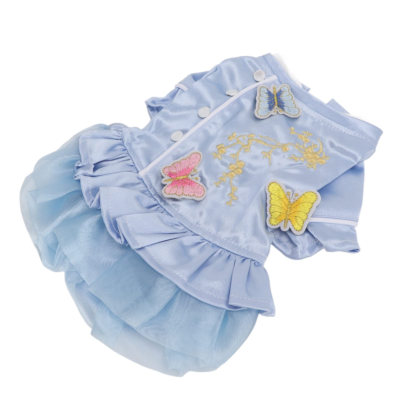 HEEPDD Chinese Style Dog Costume - Embroidered Princess Dress & Tang Suit Cheongsam for Small Dogs & Cats | Spring Summer Pet Apparel for Parties, Weddings & Photo Shoots