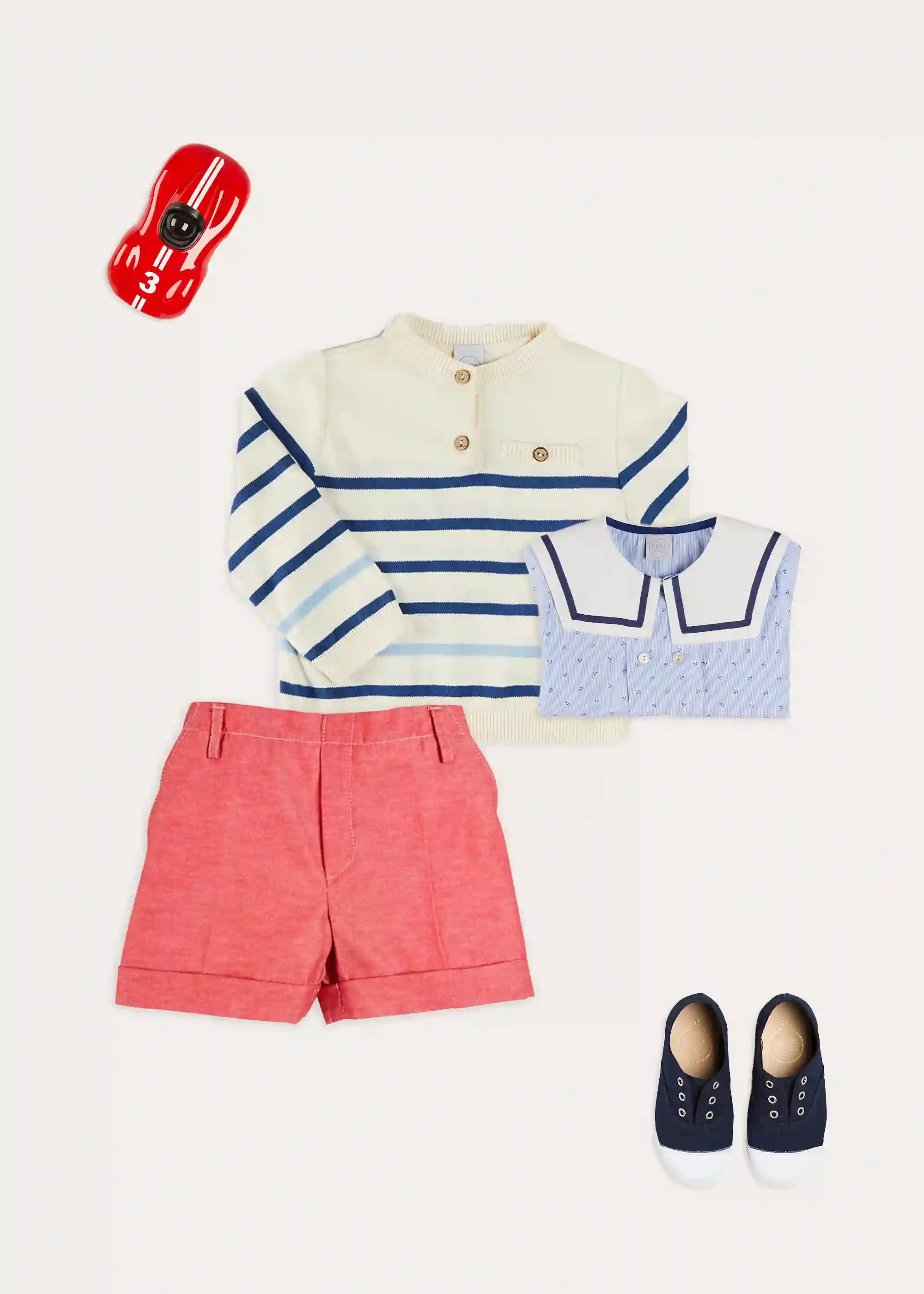 The Lyall Stripe Shirt for Toddler Boys - Cute & Comfortable Cotton Button-Up Top for Casual Wear & Family Photos