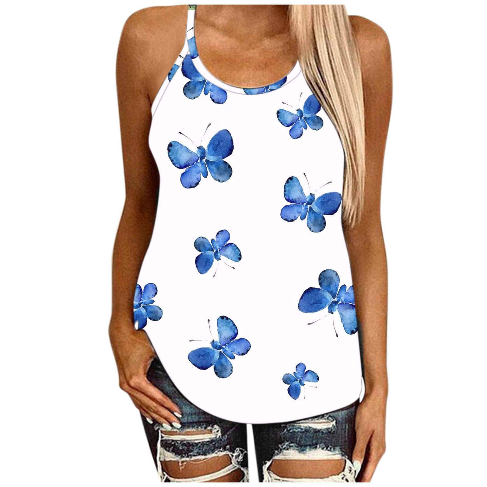 Women's Stylish Sleeveless Blouse - Clear Top Fashion T-Shirt for Casual Wear, Summer Outfits & Office Attire