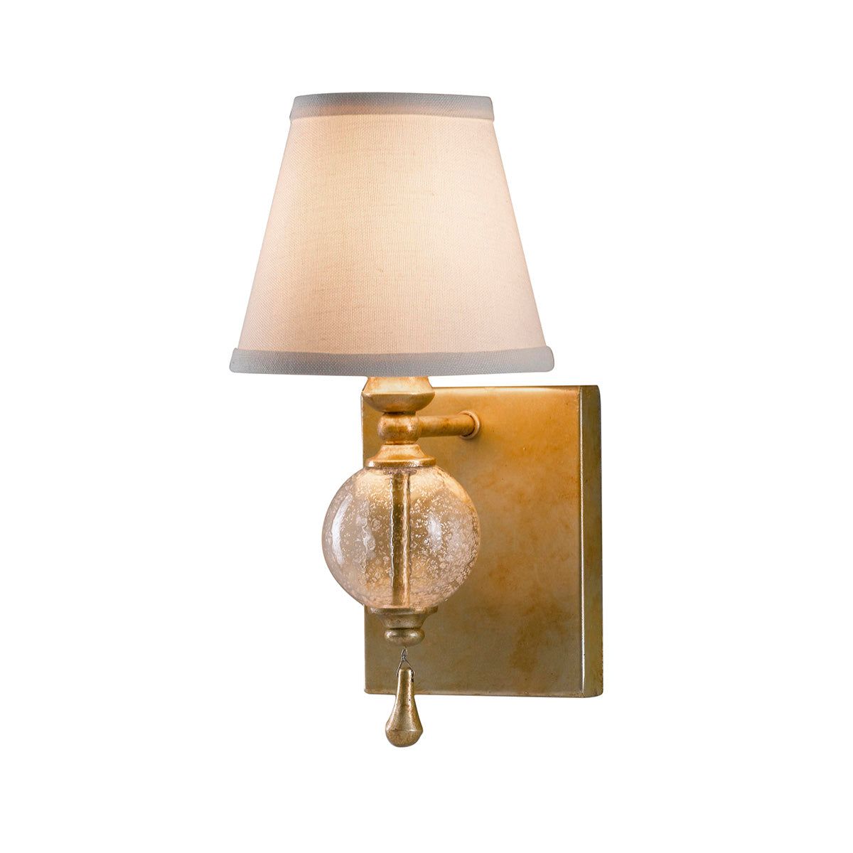 Argento 1Lt Wall Light with Oxidized Silver Leaf Finish - Elegant Indoor & Outdoor Lighting for Living Room, Bedroom, or Patio