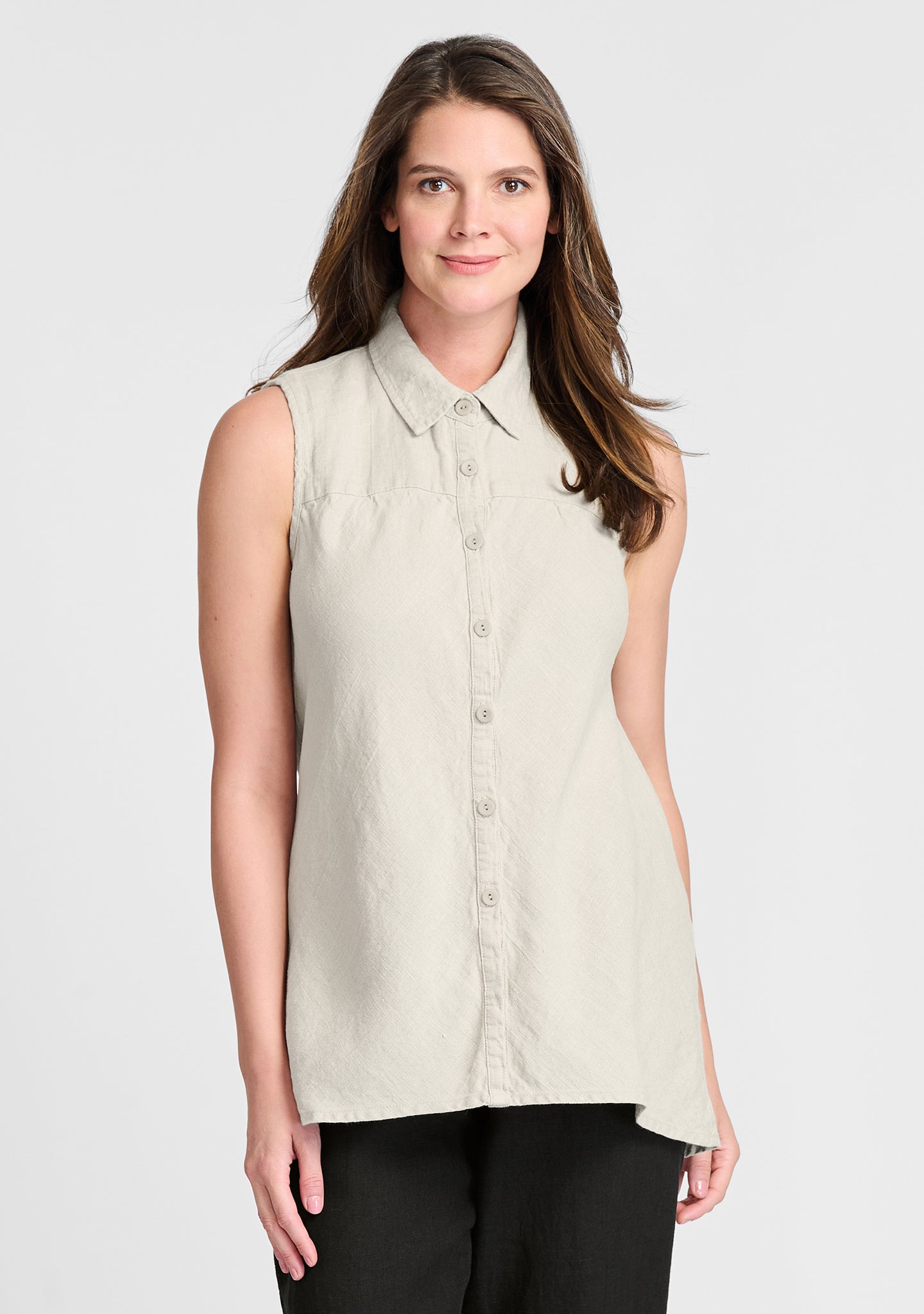 Skyline Blouse - Sleeveless Linen Top for Women | Breathable Summer Shirt | Casual Office & Beach Wear | FINAL SALE