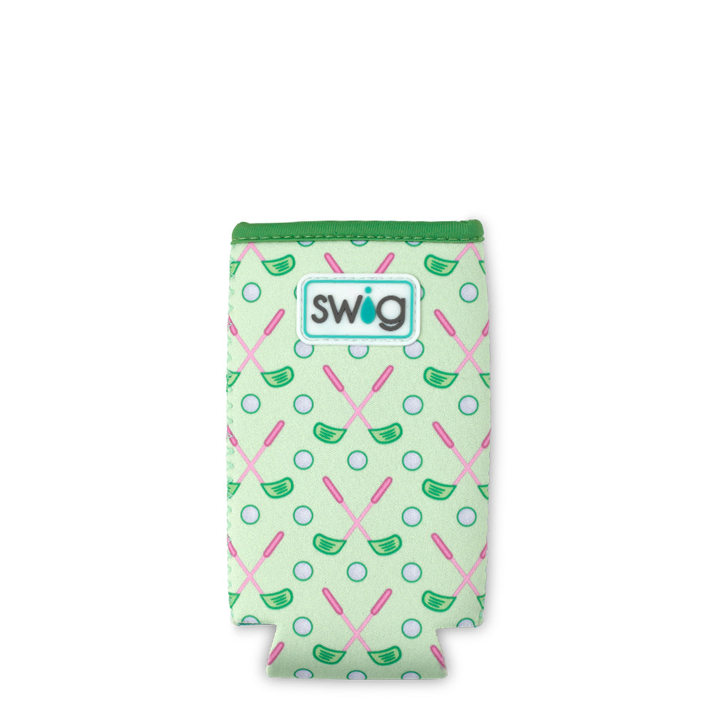 Tee Time Slim Can Coolie - Insulated Beverage Sleeve for Golf & Outdoor Activities | Keep Drinks Cold on the Course