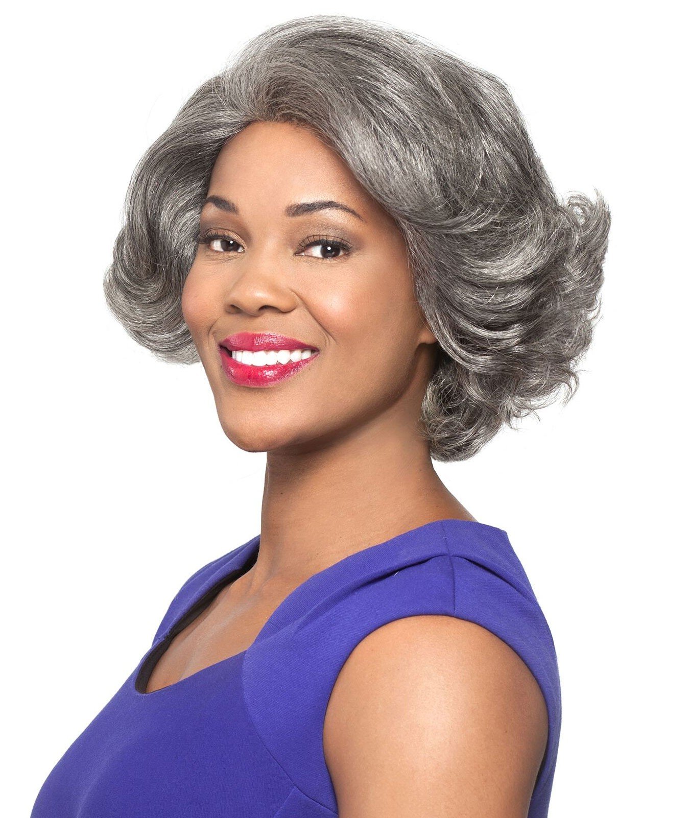 Foxy Silver Human Hair Lace Front Wig - 280% Density Heat Resistant Synthetic Hairpiece for Women | Perfect for Cosplay, Daily Wear & Special Occasions