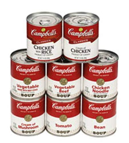 Campbell's Ready To Serve Chicken Soup with Rice - 7.25 oz. Can (Pack of 24) | Quick & Easy Meal Solution for Lunch, Dinner or Emergency Preparedness