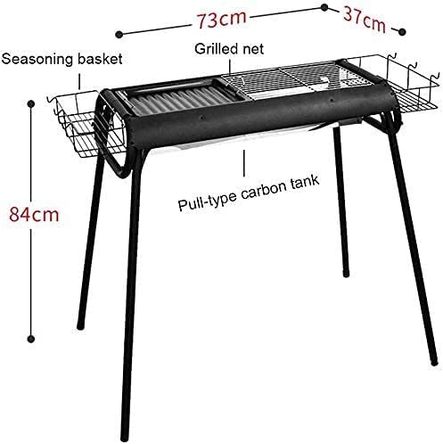 Portable Stainless Steel Charcoal Grill for Outdoor BBQ, Camping & Garden - Folding Design for 5-8 People | Perfect for Backyard Parties, Picnics & Tailgating