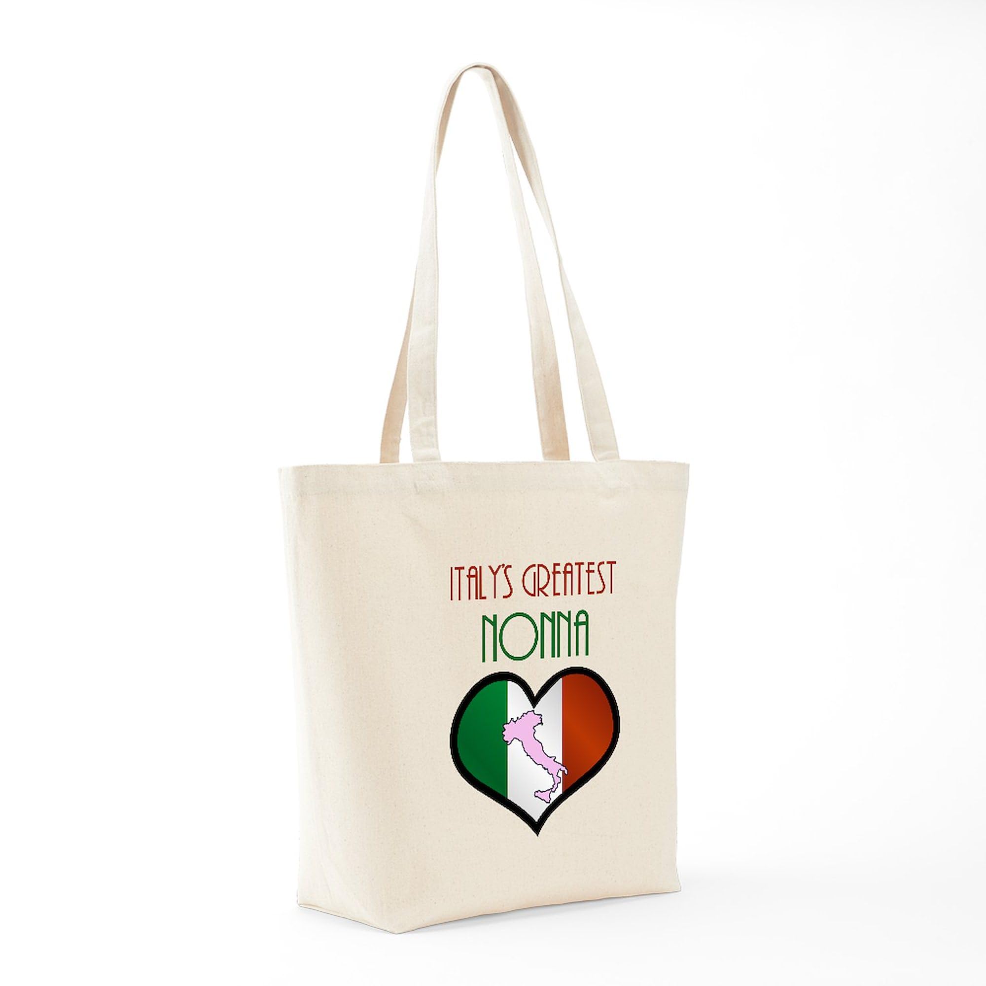 Best Nonna Tote Bag from Italy - Natural Canvas Reusable Shopping Bag for Groceries, Beach & Everyday Use | CafePress