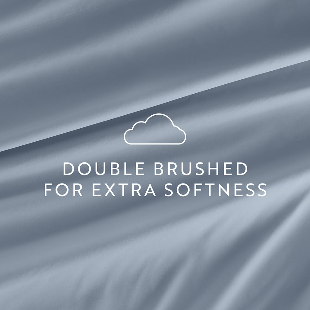 4 Piece Luxury 100% Cotton Bed Sheet Set - Soft & Breathable for Ultimate Comfort - Perfect for Master Bedroom, Guest Room & Dorm Use