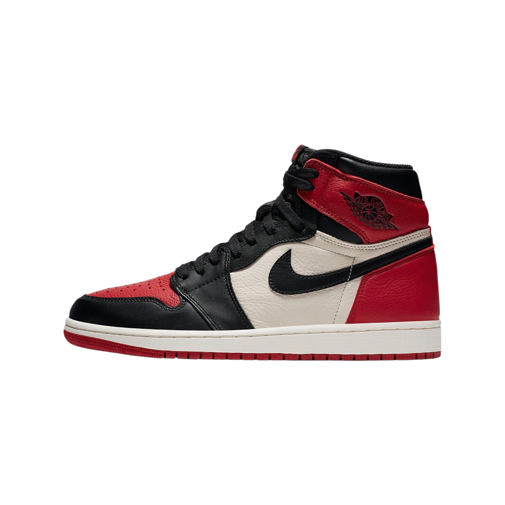Air Jordan 1 Retro High OG Bred Toe - Gym Red, Black & Summit White Basketball Shoes for Men - Perfect for Streetwear & Court Performance