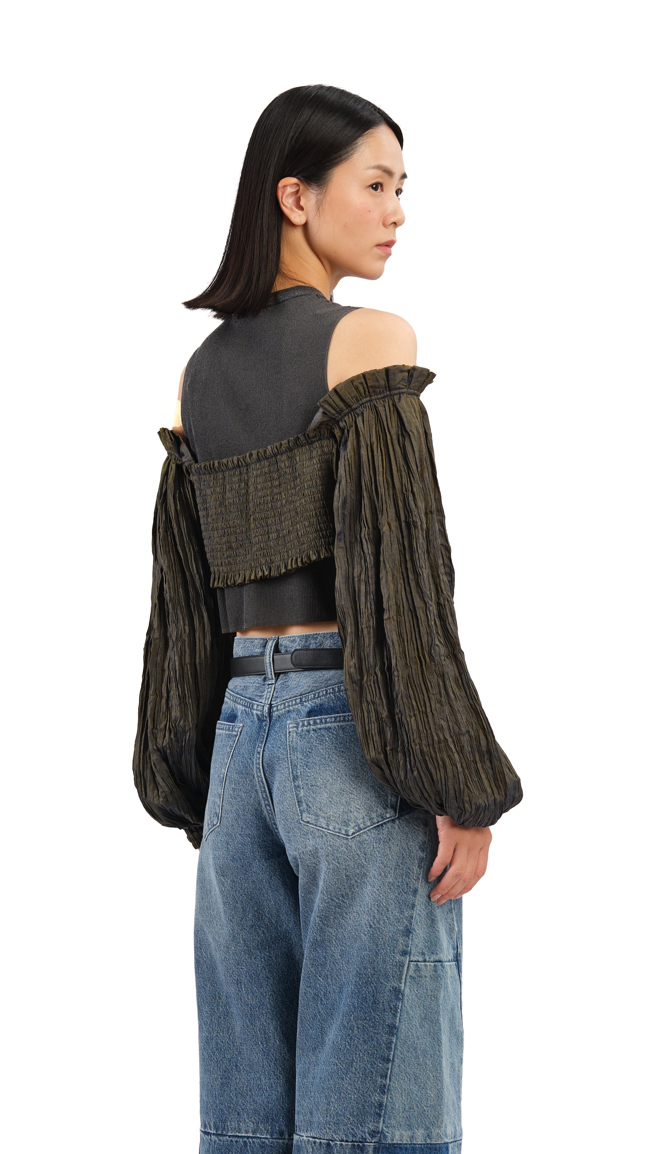 Trendy Bubble Sleeve Blouse for Women - Flowy Puff Sleeve Tops for Casual & Party Wear | Perfect for Date Night, Office & Summer Outfits