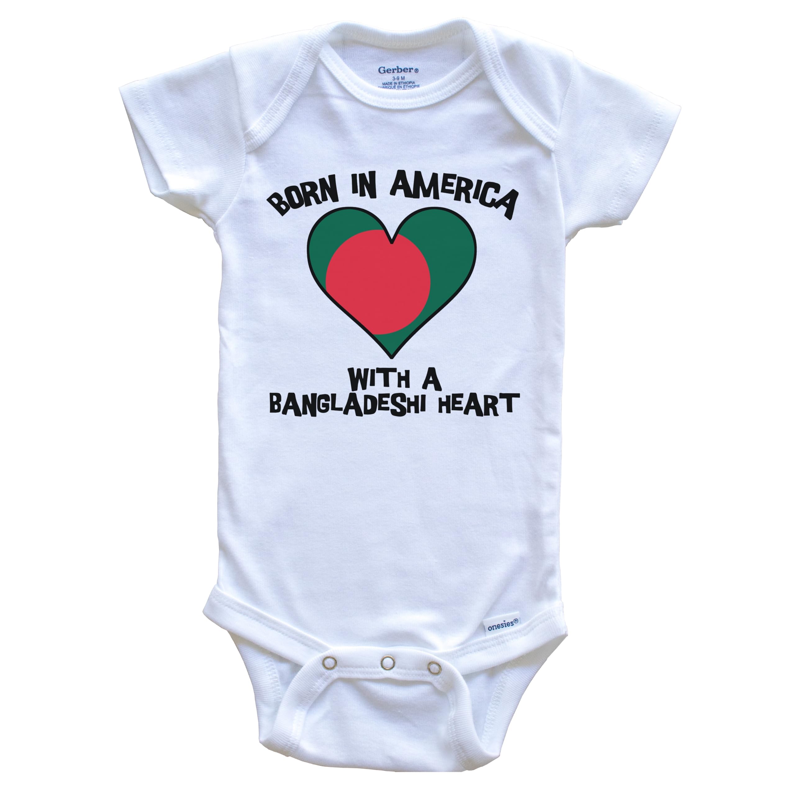 Bangladesh Flag Baby Bodysuit - Patriotic One-Piece Infant Bodysuit for Boys & Girls | Perfect for Independence Day & Cultural Celebrations