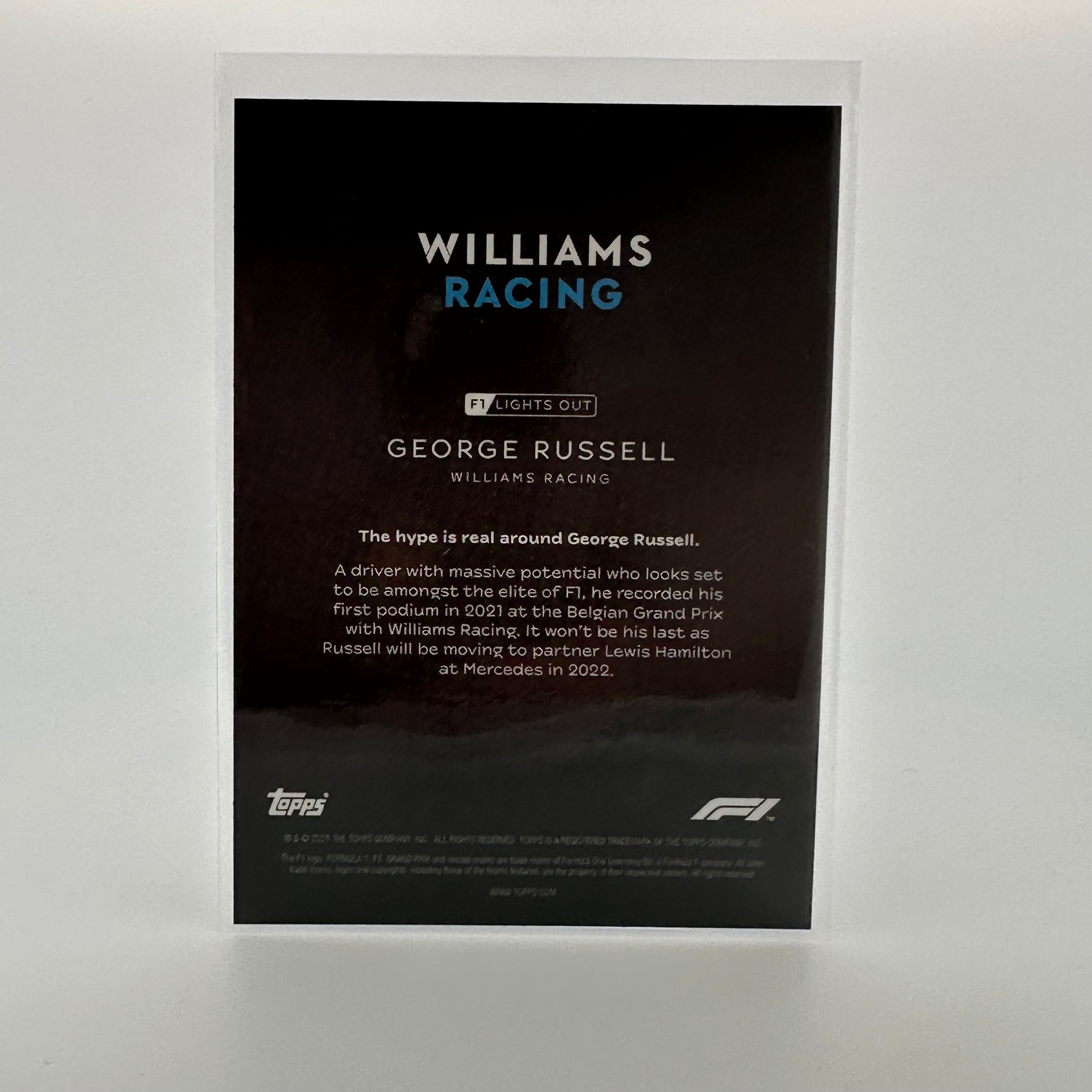 2023 George Russell F1 Drivers Red Parallel Racing Card - Collectible Memorabilia for Formula 1 Fans & Sports Card Enthusiasts | Perfect for Trading, Display, and Investment