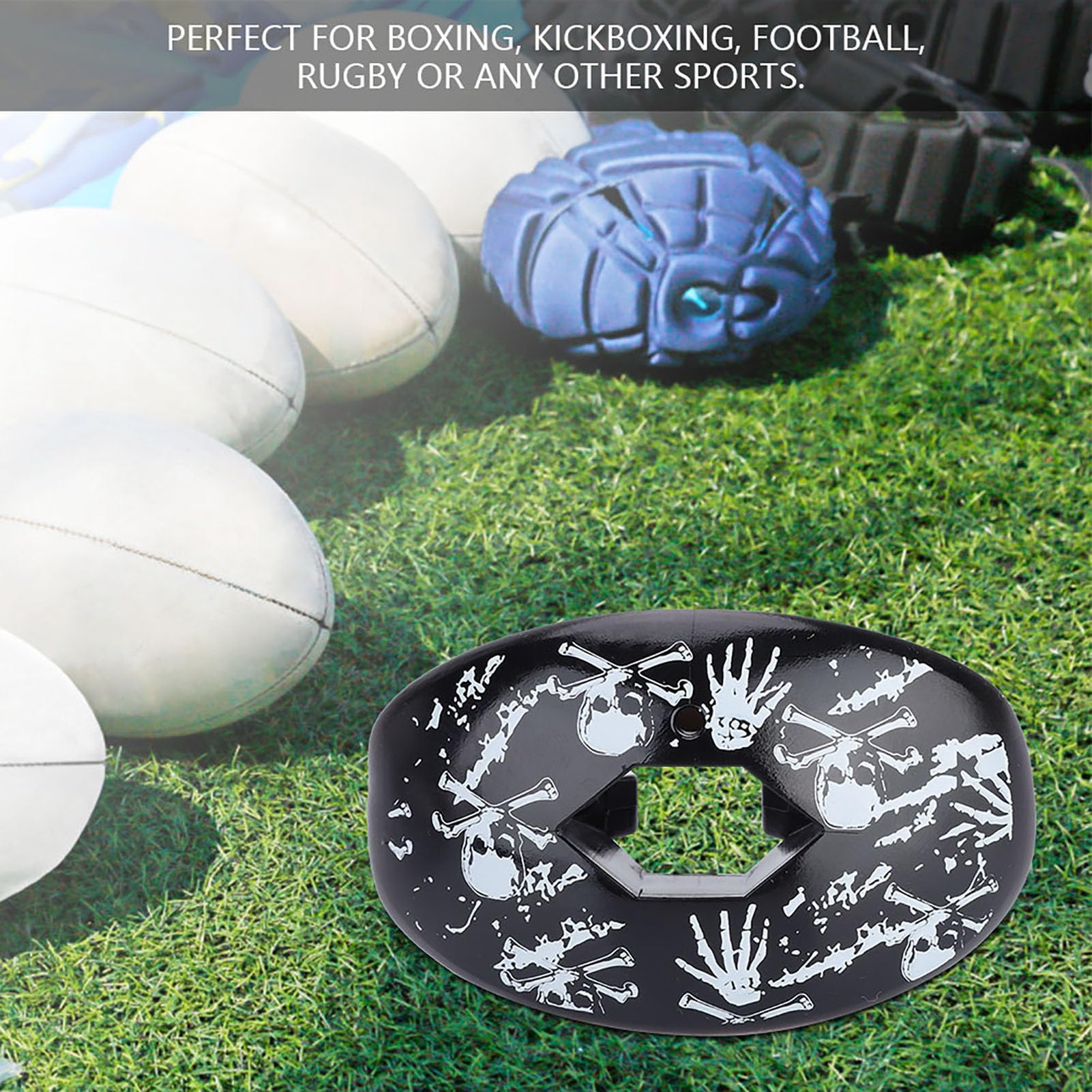 Best Sports Mouth Guard for Youth & Adults - FDA Approved TPR Mouthguard for Boxing, Soccer, Rugby - Teeth Protector for Contact Sports & Training