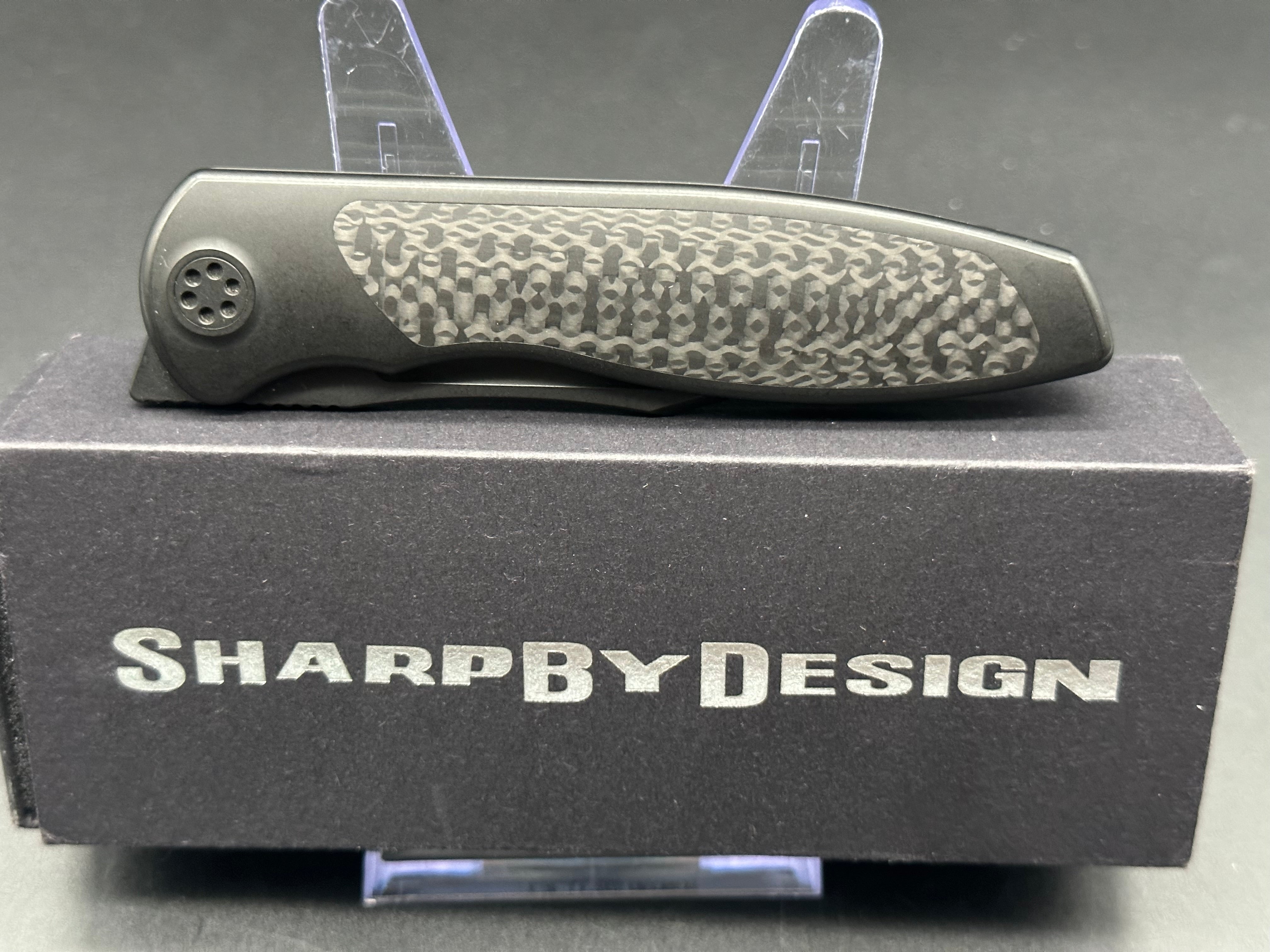Sharp by Design Mini Tempest Bowie Knife - Premium EDC Folding Pocket Knife for Camping, Hiking & Outdoor Adventures