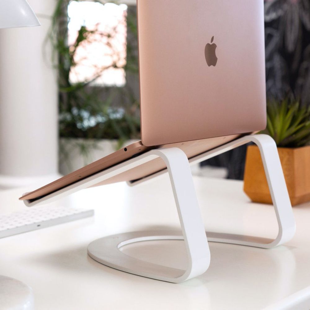 Twelve South Curve Stand for MacBook & Laptops - Adjustable Ergonomic Computer Riser for Home Office, Desk Work & Better Airflow
