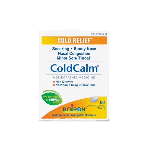 Boi Coldcalm 60 Tablets - Homeopathic Cold & Flu Relief - Natural Immune Support for Adults & Kids - Perfect for Travel, Office & Seasonal Wellness
