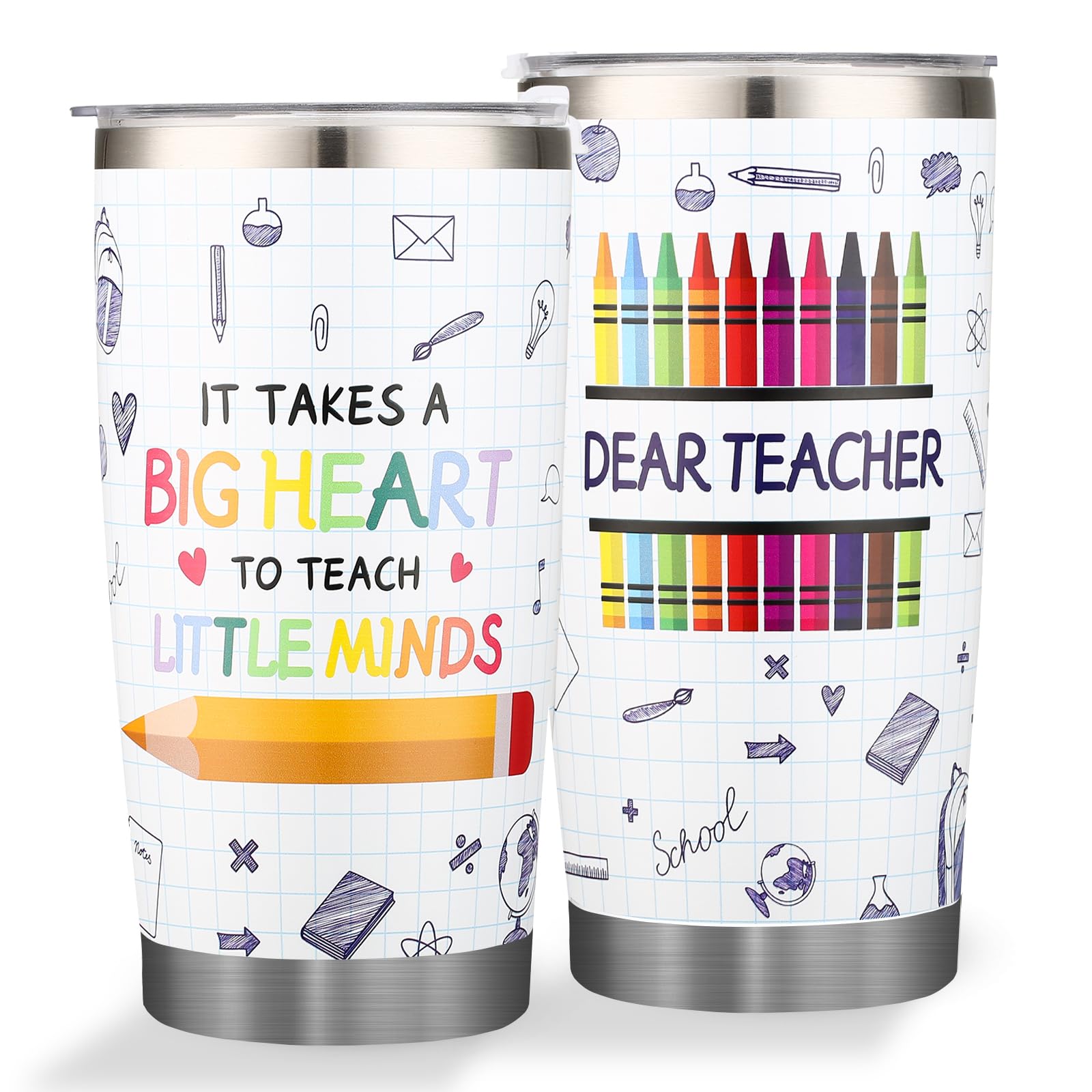 **20oz Insulated Tumbler for Teachers - Perfect Christmas, Appreciation, Retirement & Thank You Gift for Women Educators - Ideal for School, Office & Daily Use**