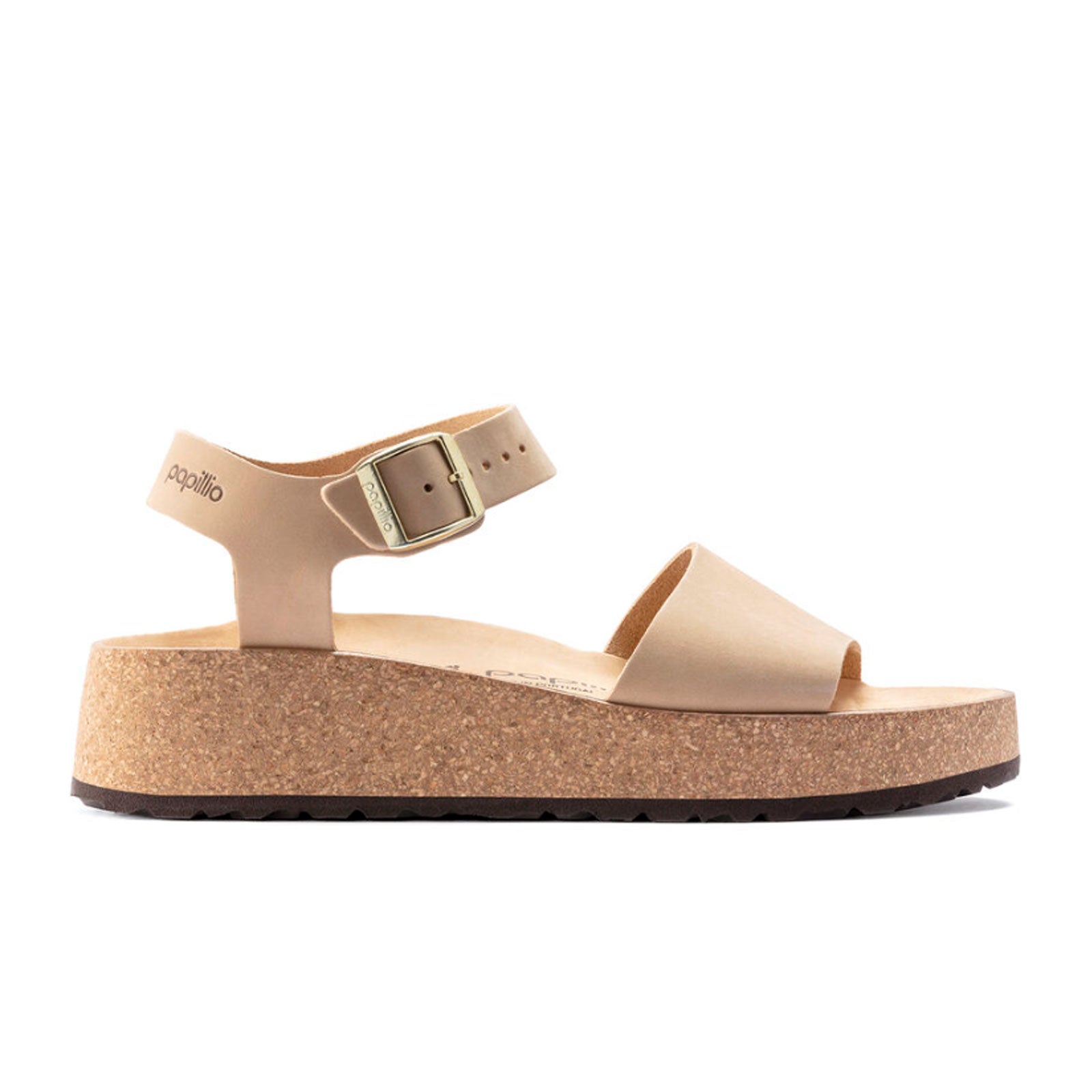 Birkenstock Glenda Narrow Wedge Sandal for Women - Comfortable Sandcastle Nubuck Leather Sandals | Perfect for Summer, Beach, and Casual Outings
