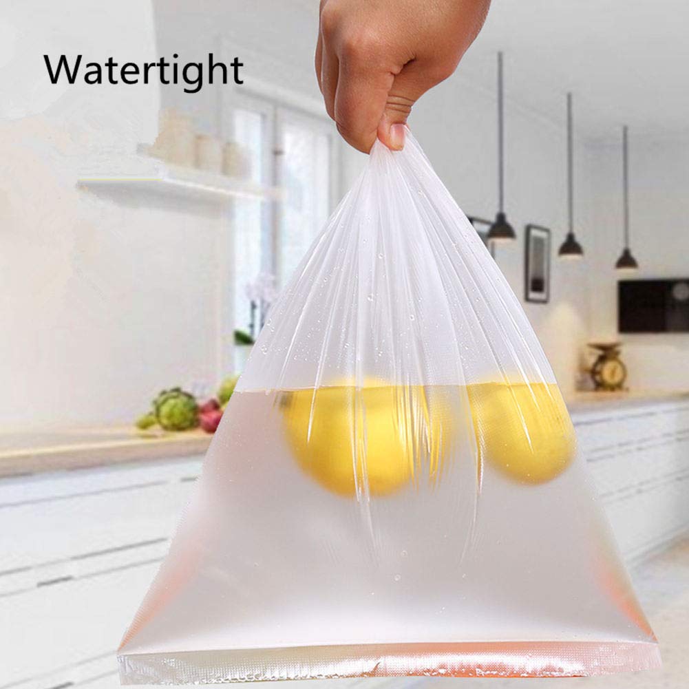 Disposable Plastic Food Storage Bags - 3 Sizes (240 Count) - Freezer Safe, Sandwich, Snack & Meal Prep Bags for Home, Office & Picnics