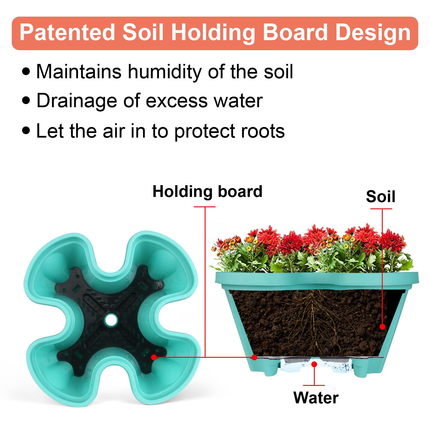 5-Tier Stackable Vertical Planter for Strawberries, Herbs, Flowers & Vegetables - Indoor/Outdoor Garden Planter with Removable Wheels & Tools - Perfect for Balcony, Patio, and Small Space Gardening
