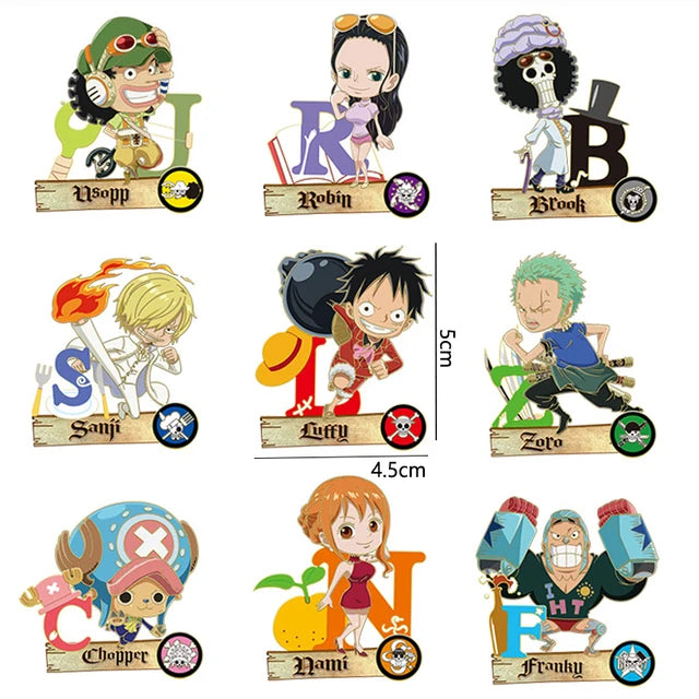 One Piece Whole Cake Island Anime Metal Badge Collection - Random Character Blind Box for Fans, Collectors & Gift Giving