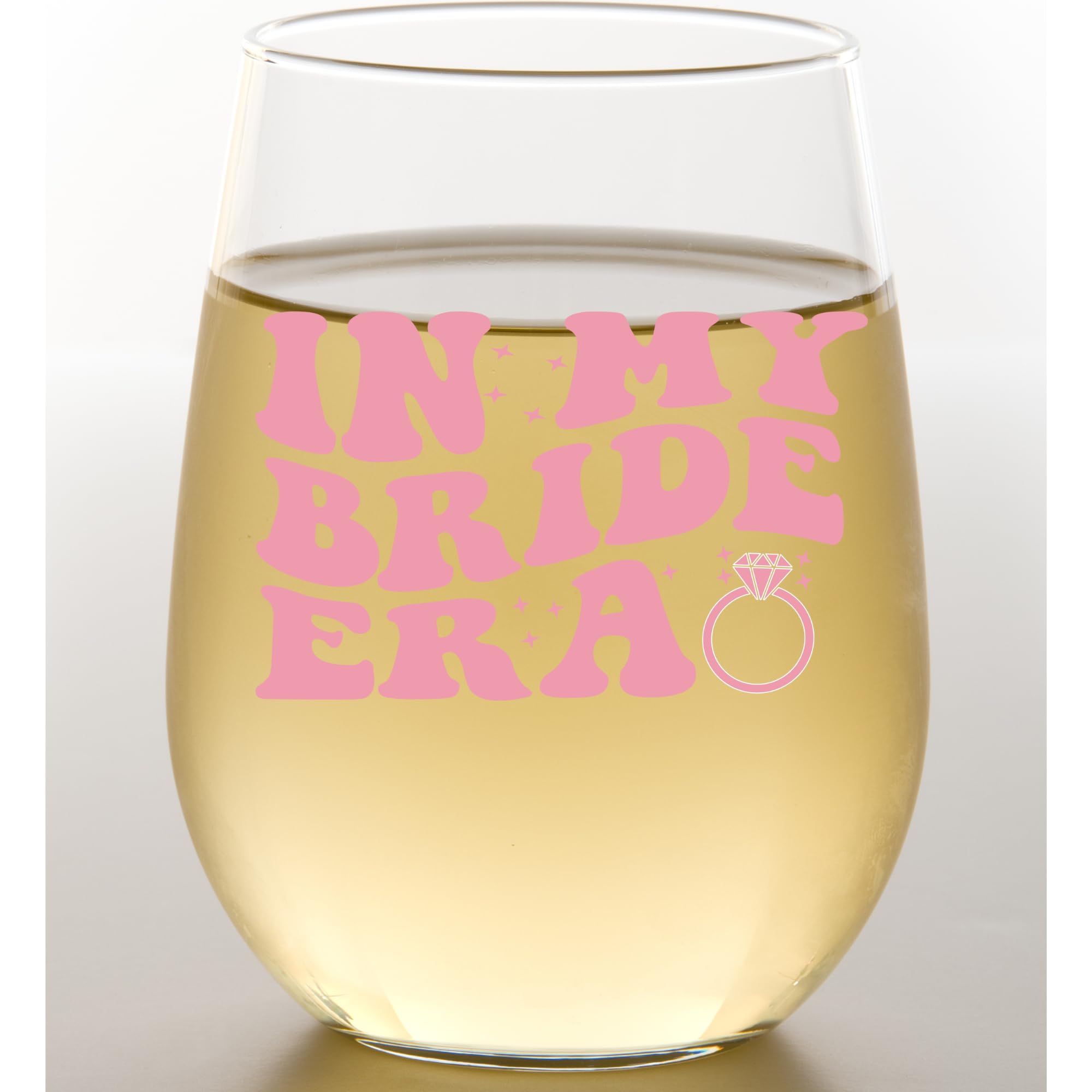 Bride Era Wine Glass - Elegant Wedding Gift for Her, Bridal Shower & Engagement Party Present - Future Mrs & Bride-to-Be Keepsake - Romantic Couple Gift for Bachelorette Parties (Perfect for Toasts, Celebrations & Wedding Memories)