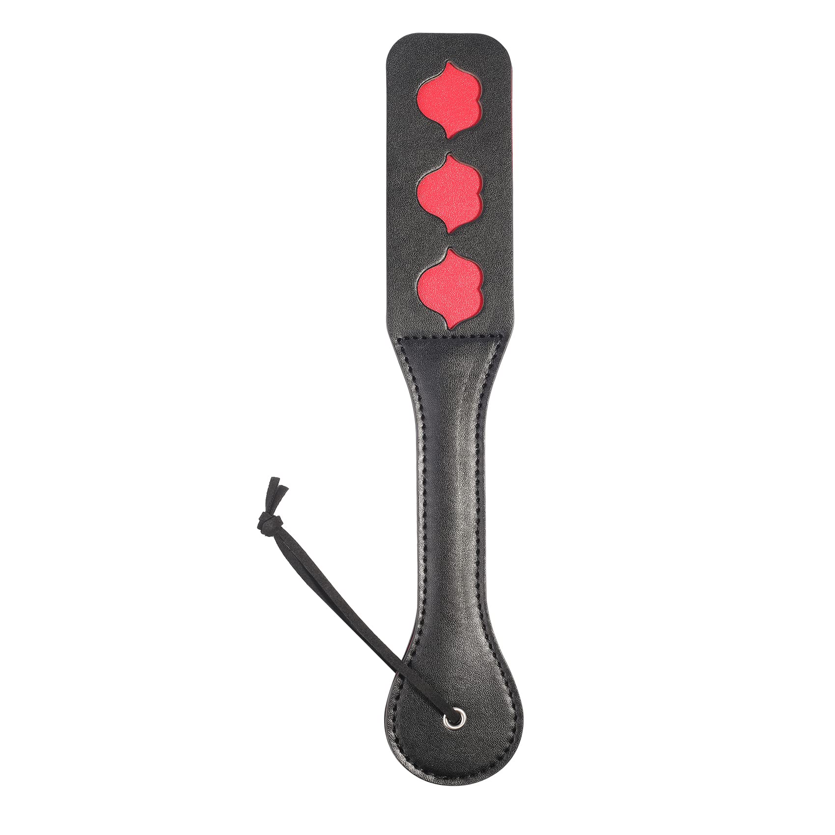 12.8 Inch Faux Leather Spanking Paddle for BDSM & Adult Play - Sexy Lips Design for Couples & Sensual Exploration - Perfect for Roleplay, Foreplay & Intimate Bonding