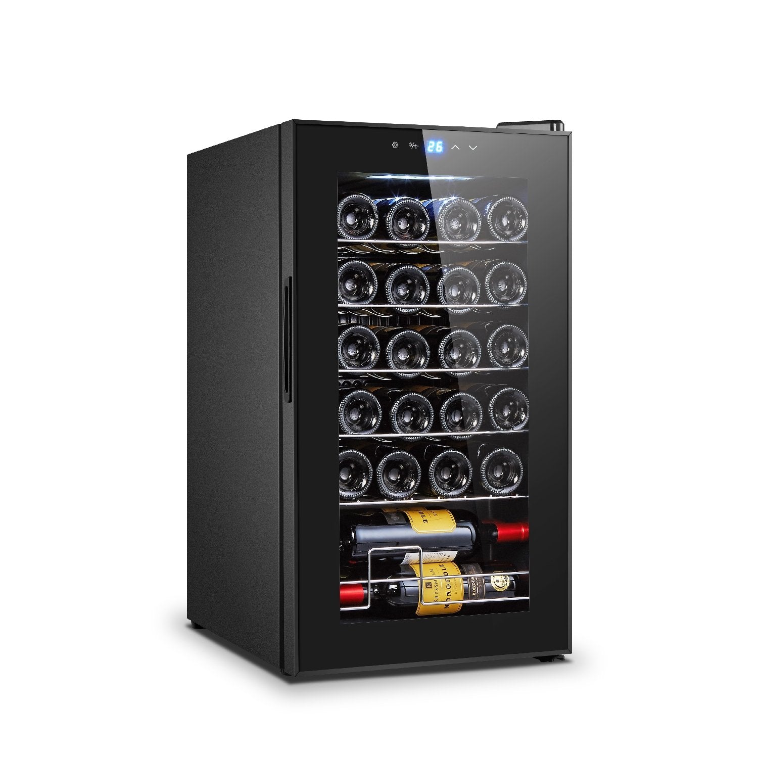 24 Bottle Wine Cooler Refrigerator - PLA2400 Dual Zone Thermoelectric Wine Fridge for Home, Office, or Restaurant - Perfect for Storing Red, White, and Sparkling Wines