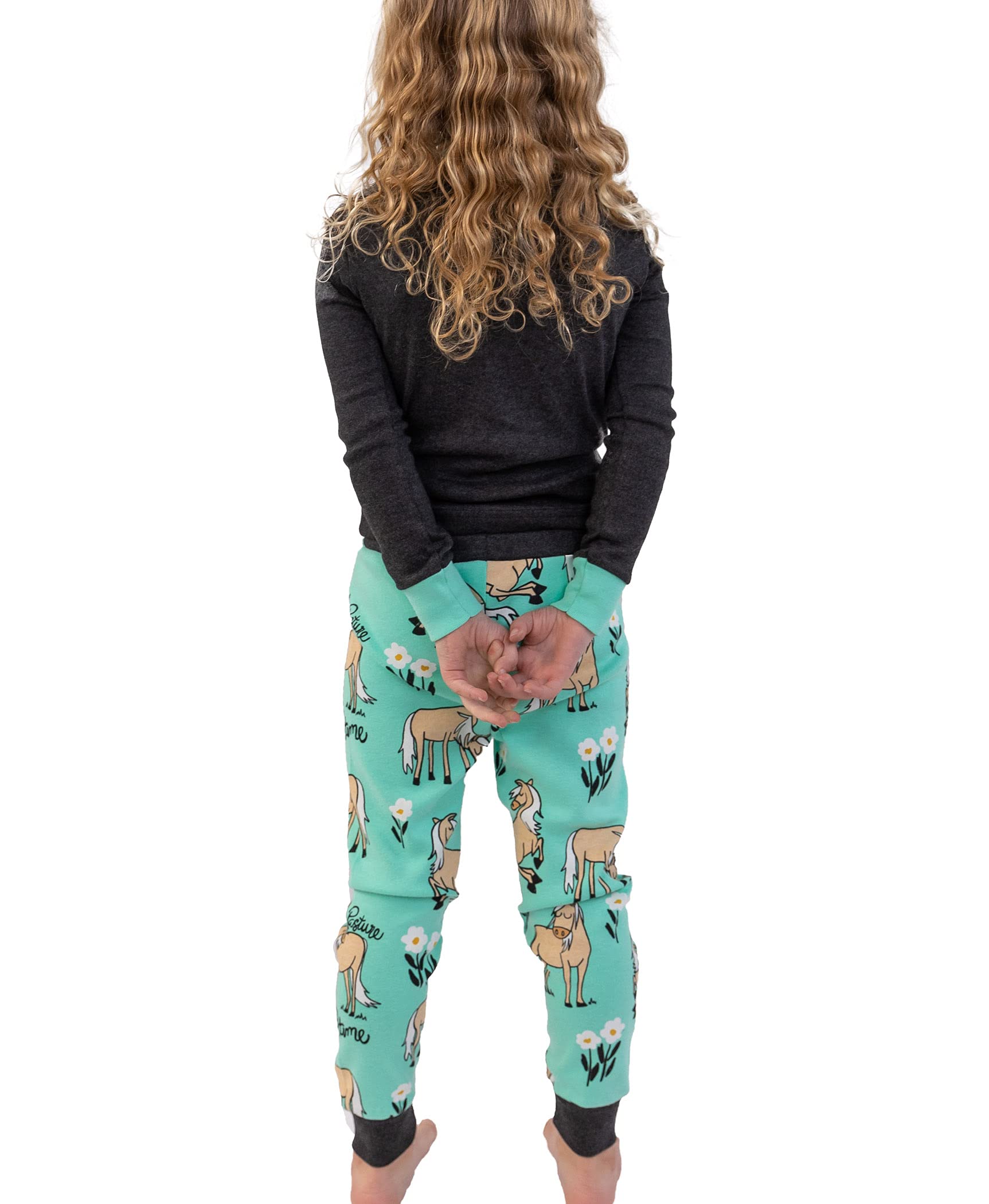 Lazy One Warm Long-Sleeve Pajama Sets for Girls & Boys | Funny Kids' Pajamas | Cozy & Comfortable Sleepwear | Perfect for Winter Nights & Family Movie Time