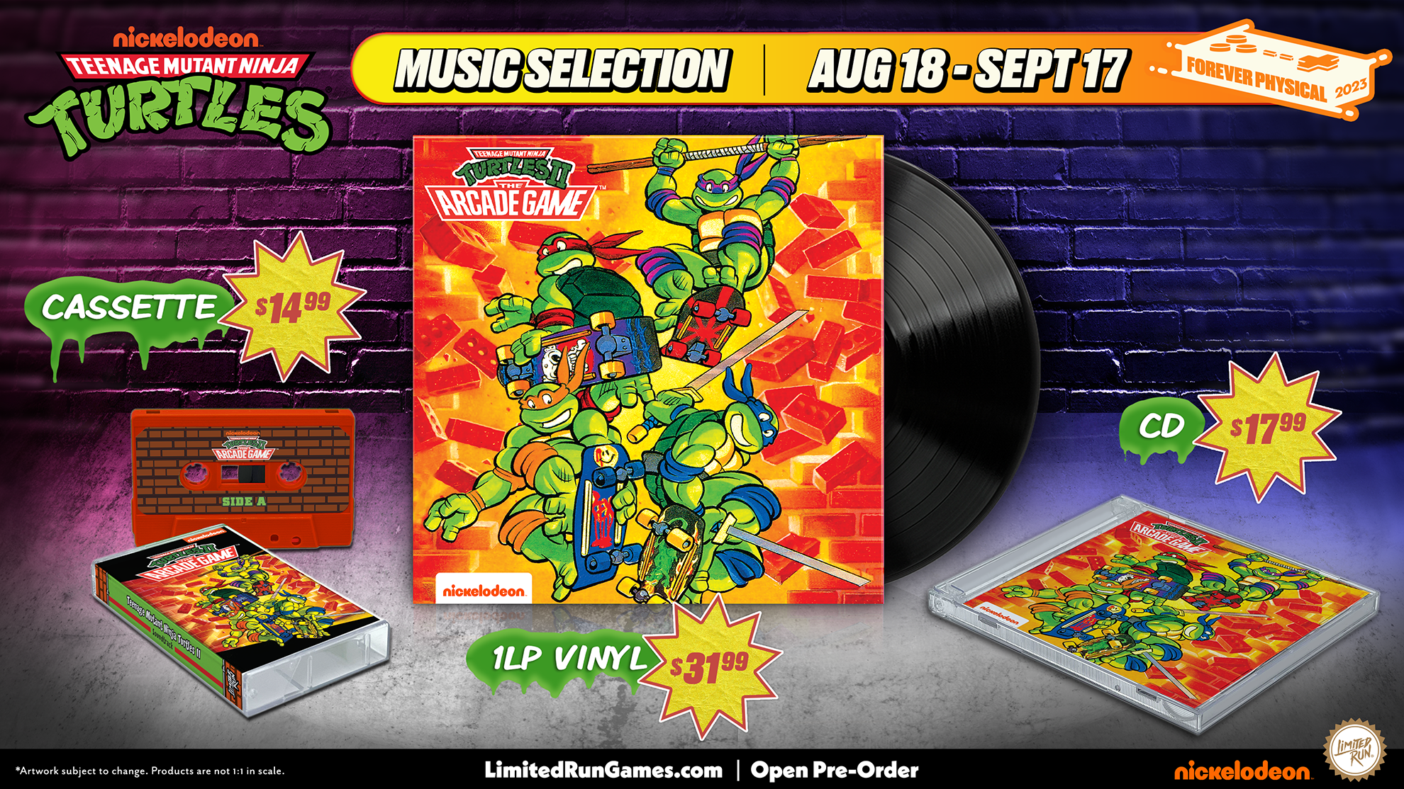 Teenage Mutant Ninja Turtles II: The Arcade Game Original Soundtrack Cassette - Retro Video Game Music for TMNT Fans & 80s Nostalgia Collectors - Perfect for Gaming Sessions & 80s Themed Parties