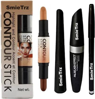 3-in-1 Eyebrow Pencil with Eyeliner & Mascara | Highlighter & Contour Stick | 36g Multicolor Makeup Kit | Perfect for Eyebrow Shaping, Eye Definition & Face Contouring | Great for Daily Makeup, Professional Looks & Special Occasions