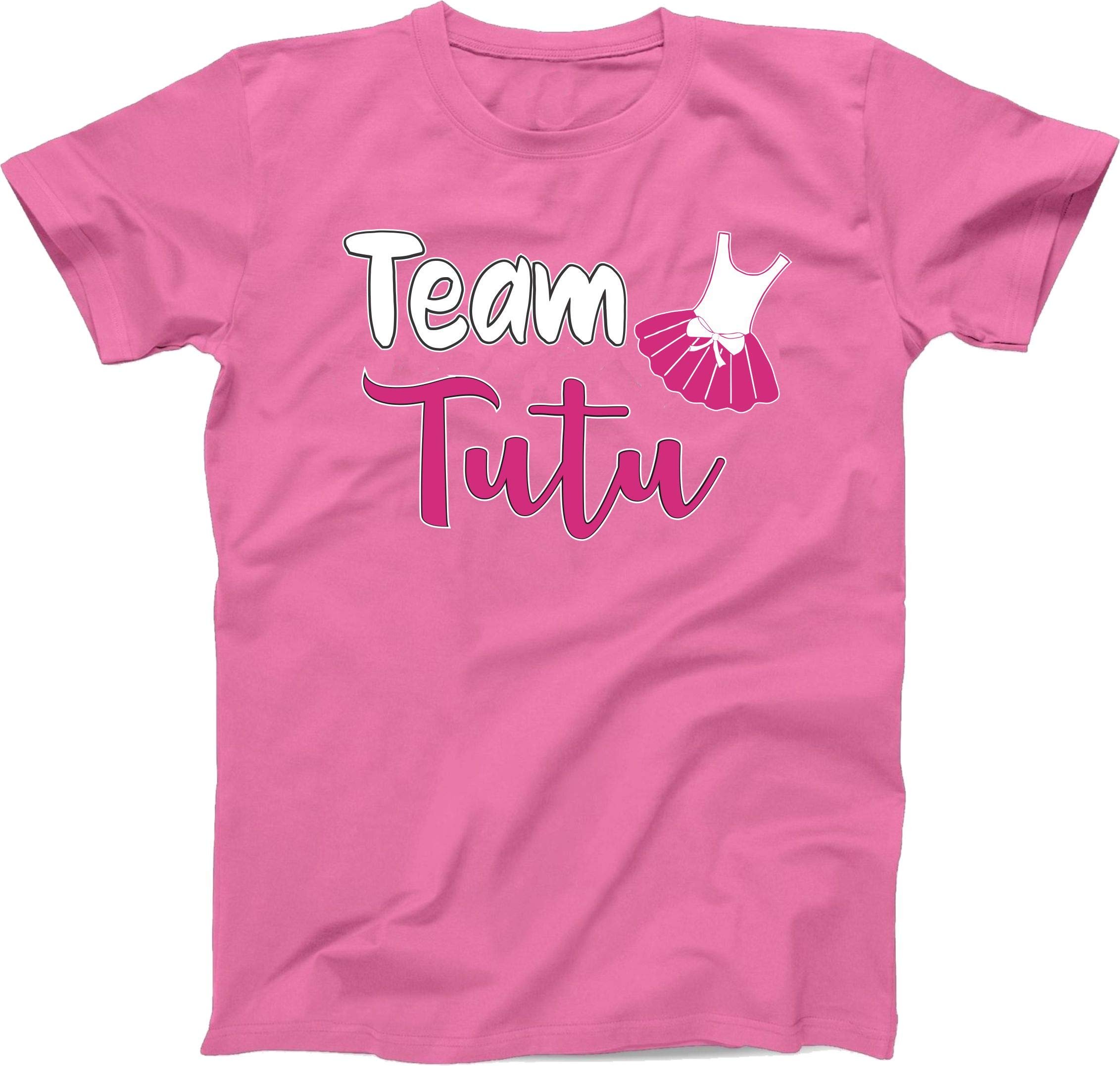 Gender Reveal Touchdown or Tutu Baby Shower T-Shirts - Pink or Blue Pregnancy Announcement Tees for Gender Reveal Parties & Baby Showers