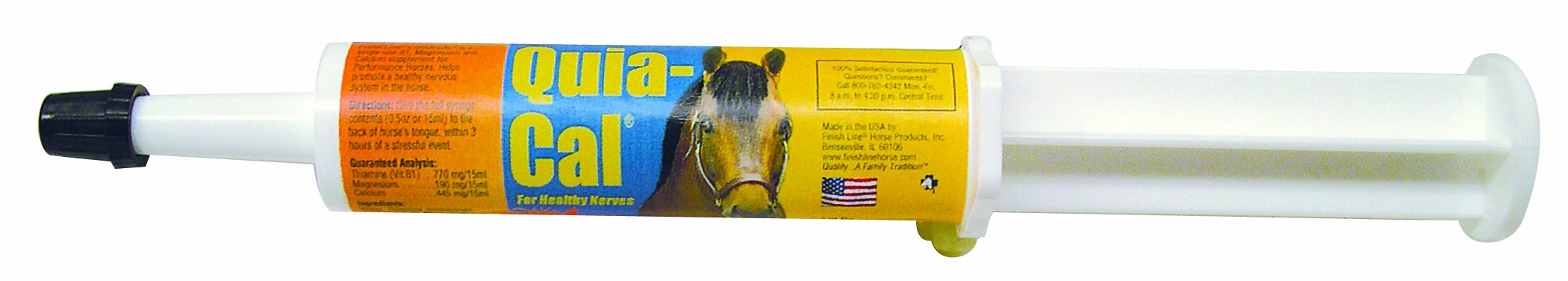 Finish Line Quia-Cal Horse Joint Supplement Syringe - Supports Healthy Joints & Mobility for Horses - Ideal for Training, Competition & Recovery