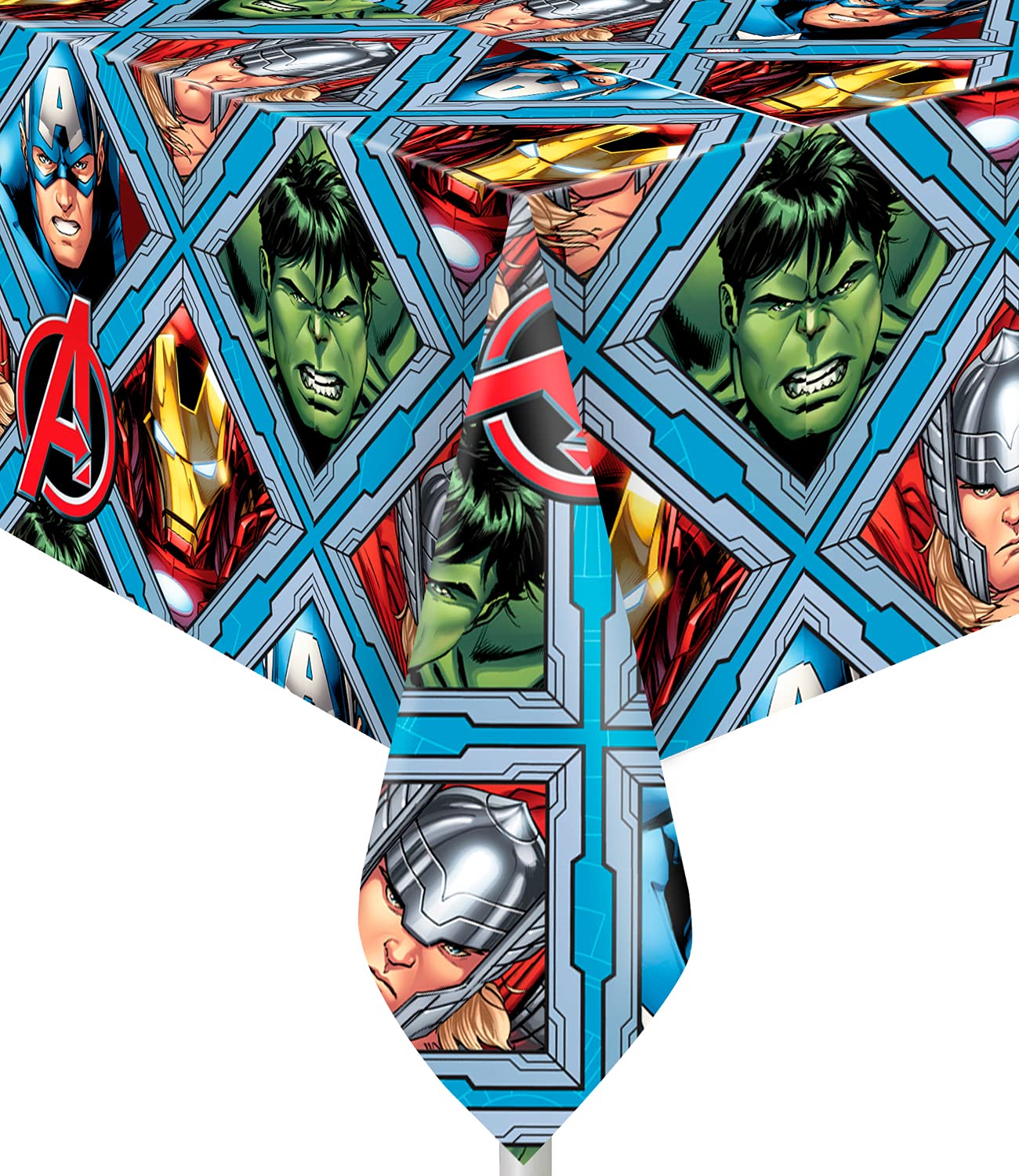 Marvel Avengers Party Tablecloth - 70 x 47 Inches Waterproof Birthday Party Decorations for Kids, Superhero Themed Table Cover - Perfect for Birthday Parties, Baby Showers & Comic-Themed Events