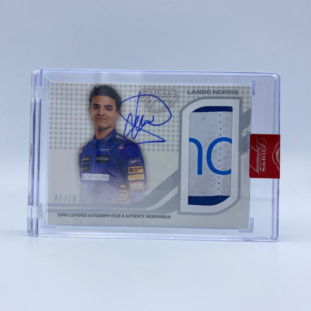 Lando Norris McLaren #4 Dynasty Autograph Patch LN III - Limited Edition Collectible for F1 Fans, Sports Memorabilia & Racing Enthusiasts - Perfect for Display, Gifts & Autograph Collections