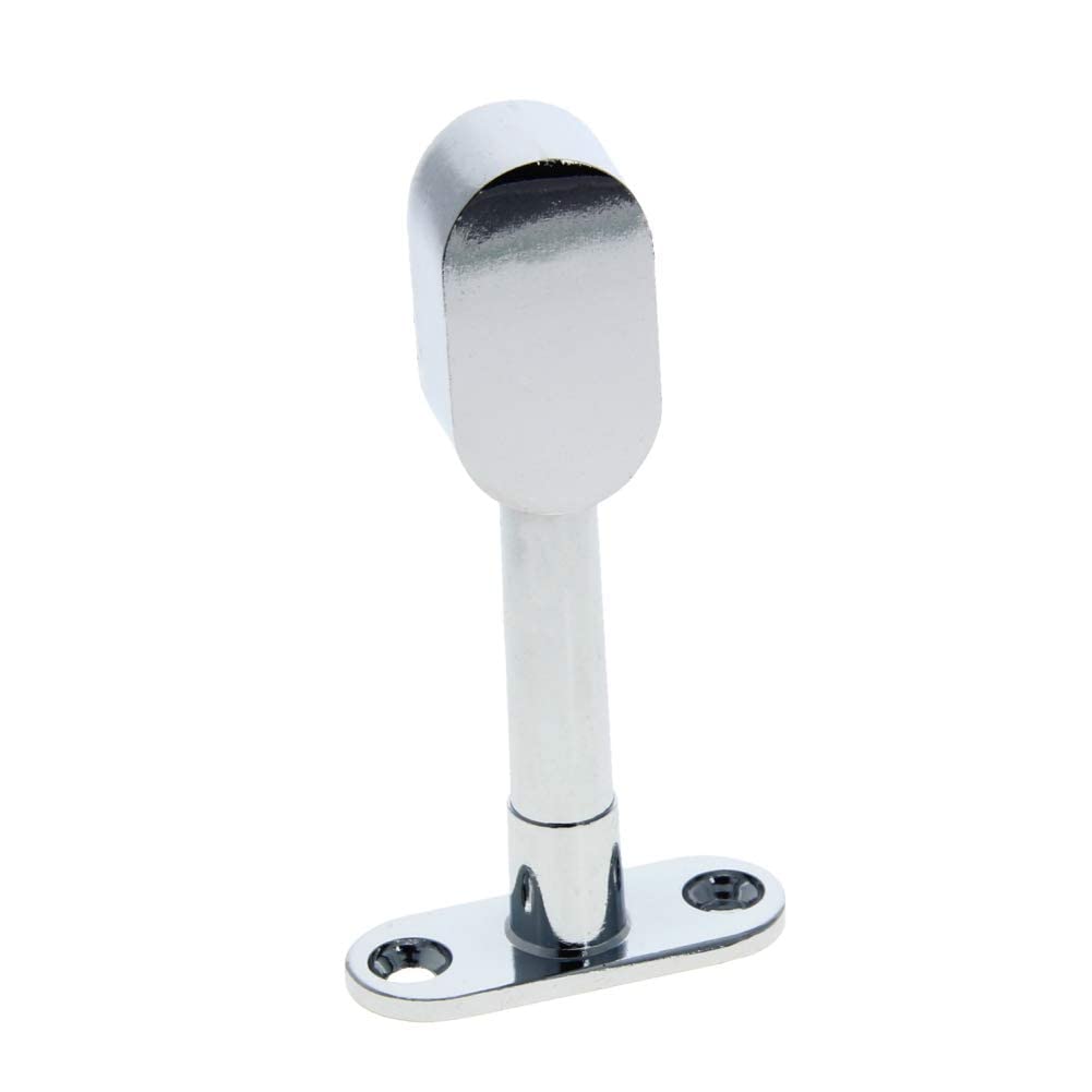 MroMax Adjustable Shower Curtain Rod & Wardrobe Pipe Bracket - Wall Mounted Support for 0.63